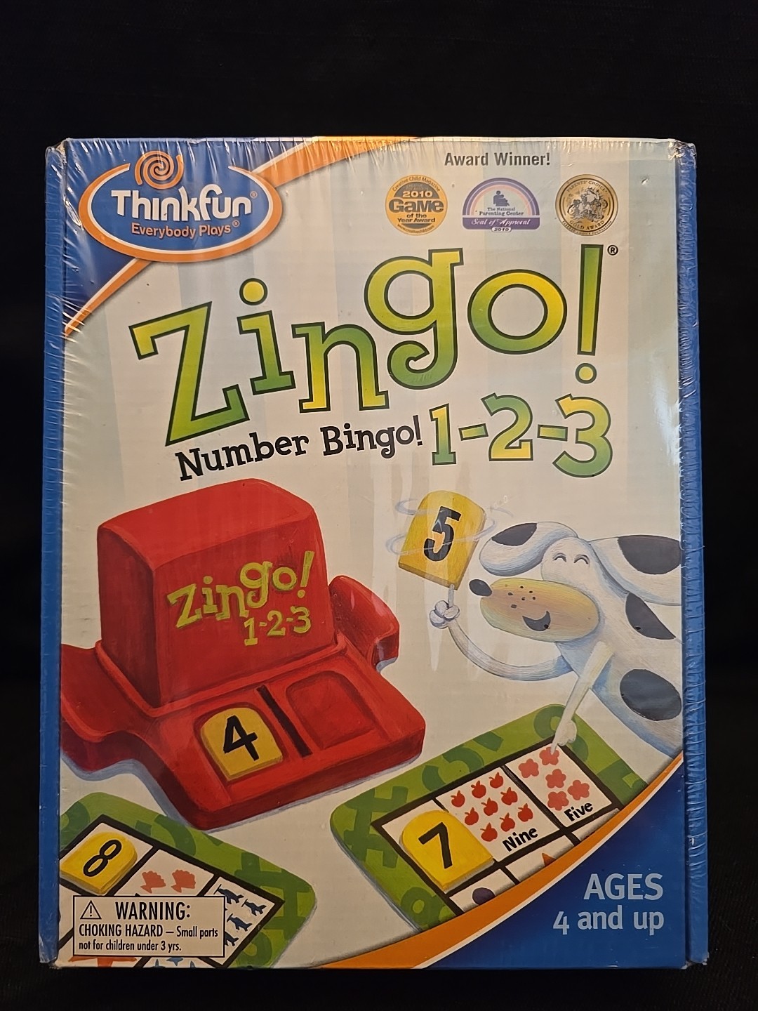 New And Sealed ThinkFun Zingo 1-2-3 Number Bingo Game for Age 4