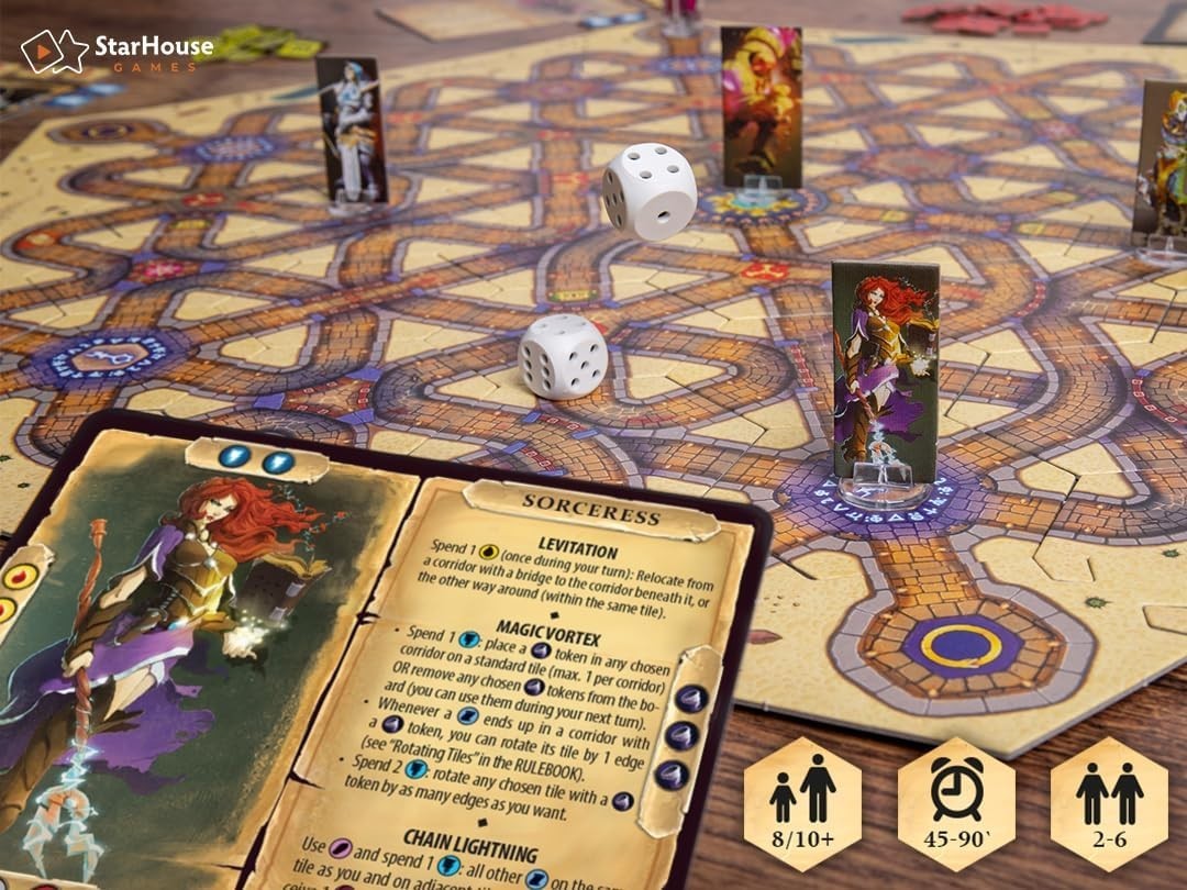 Labyrinth Paths of Destiny 4th ED – Fantasy Adventure Board Game for 2+ players