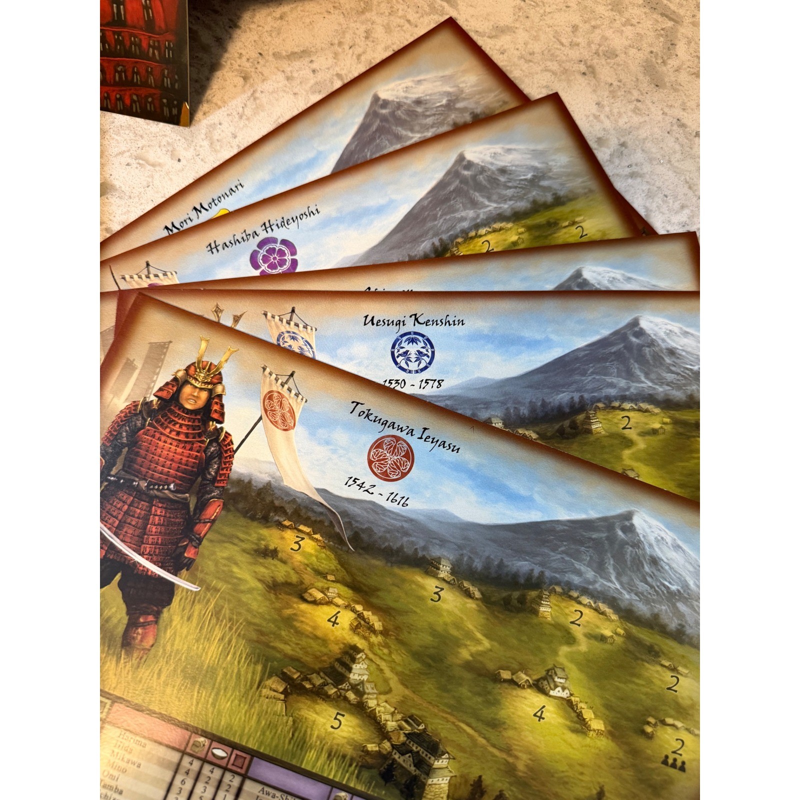Shogun Board Game Queen Games Dirk Henn Samurai Strategy Multilingual Edition