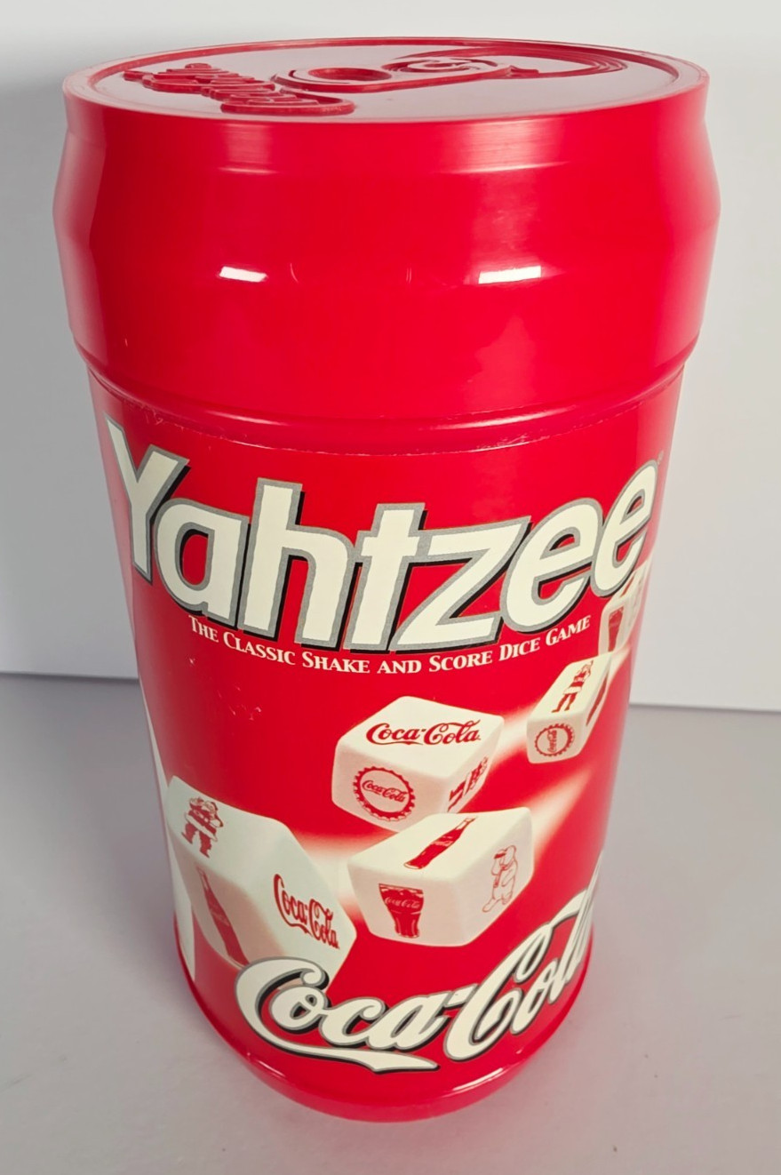 NEW SET 4 VINTAGE Classic Games Coca Cola Yahtzee, Playing Cards & Coke Domino