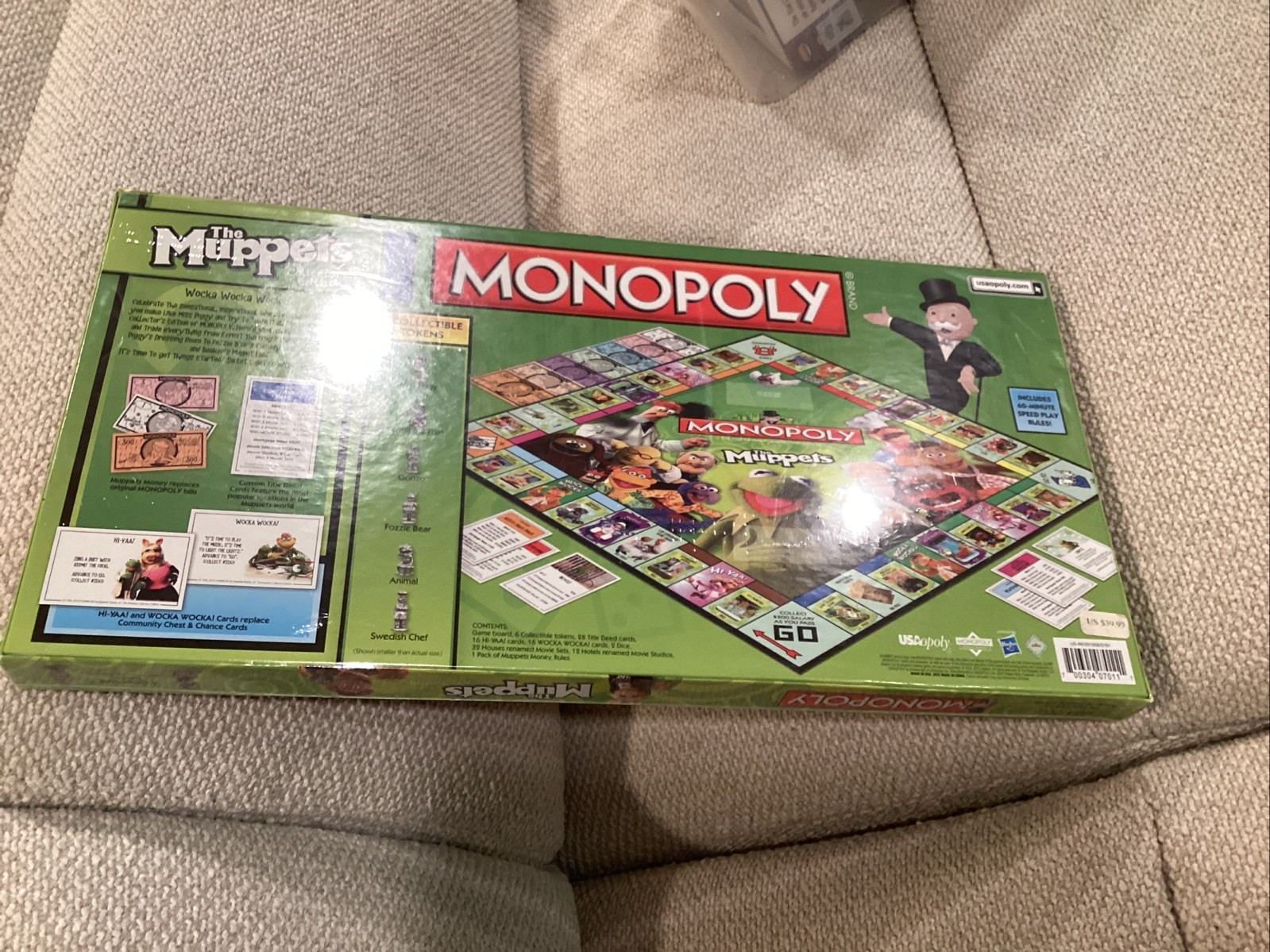 Monopoly The Muppets Collector’s Edition Board Game 2010 Incomplete 4 Tokens