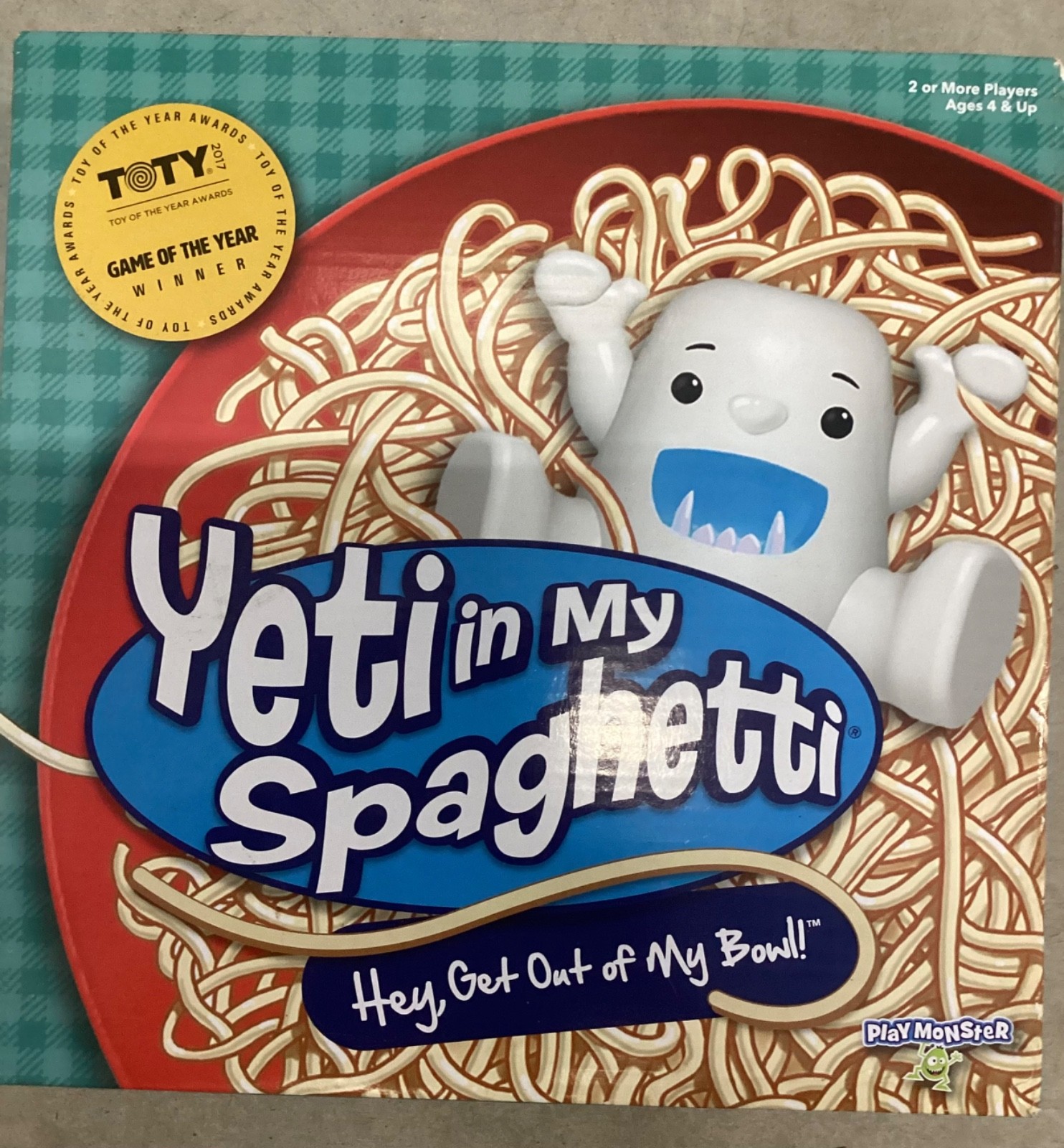 PlayMonster Yeti in My Spaghetti Game Family Fun New Sealed