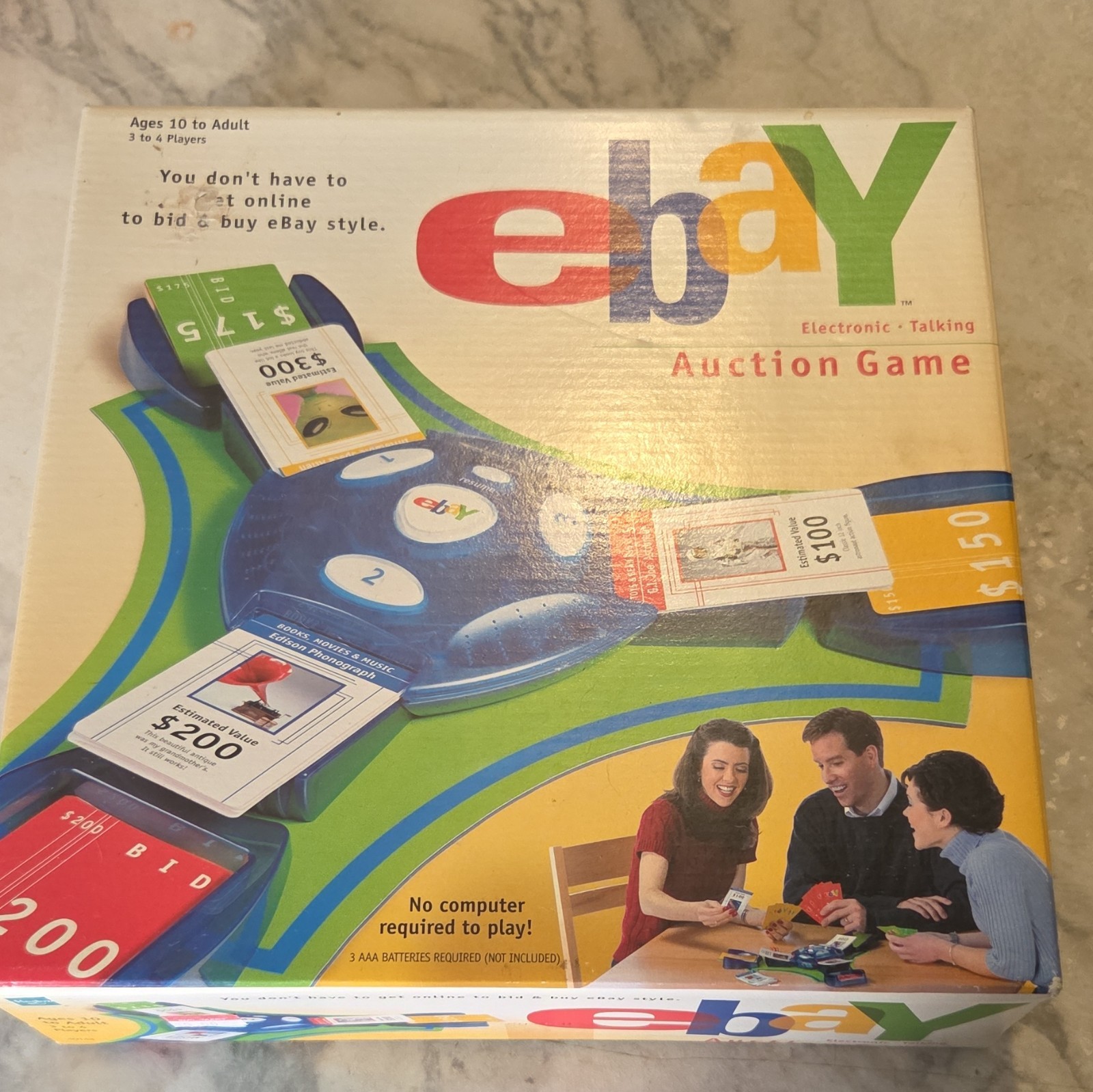 Hasbro Electronic Talking eBay Auction Game, 3-6 Players, Ages 10 to Adult