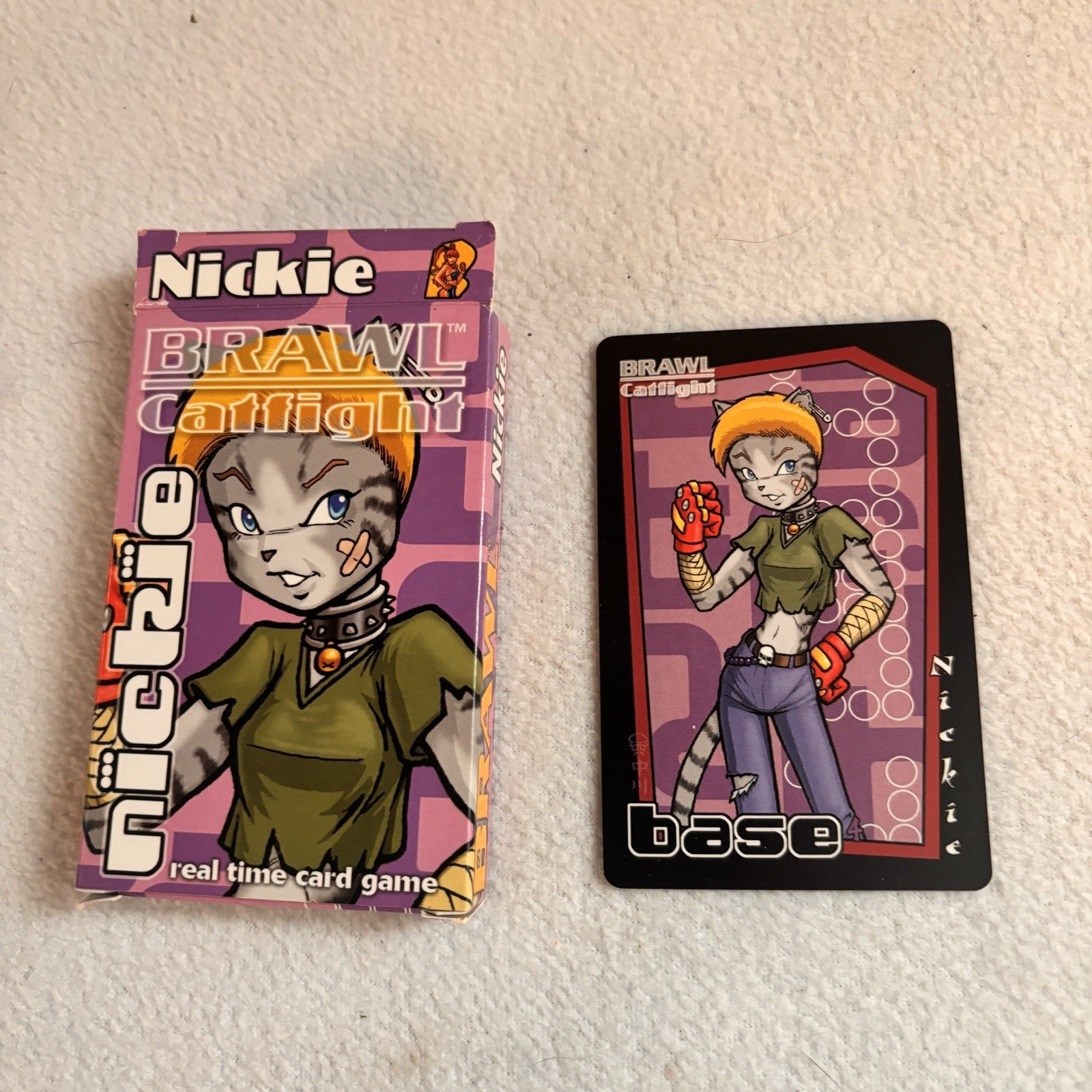 BRAWL Catfight Nickie Deck Card Game Preowned Anime Collectible Complete