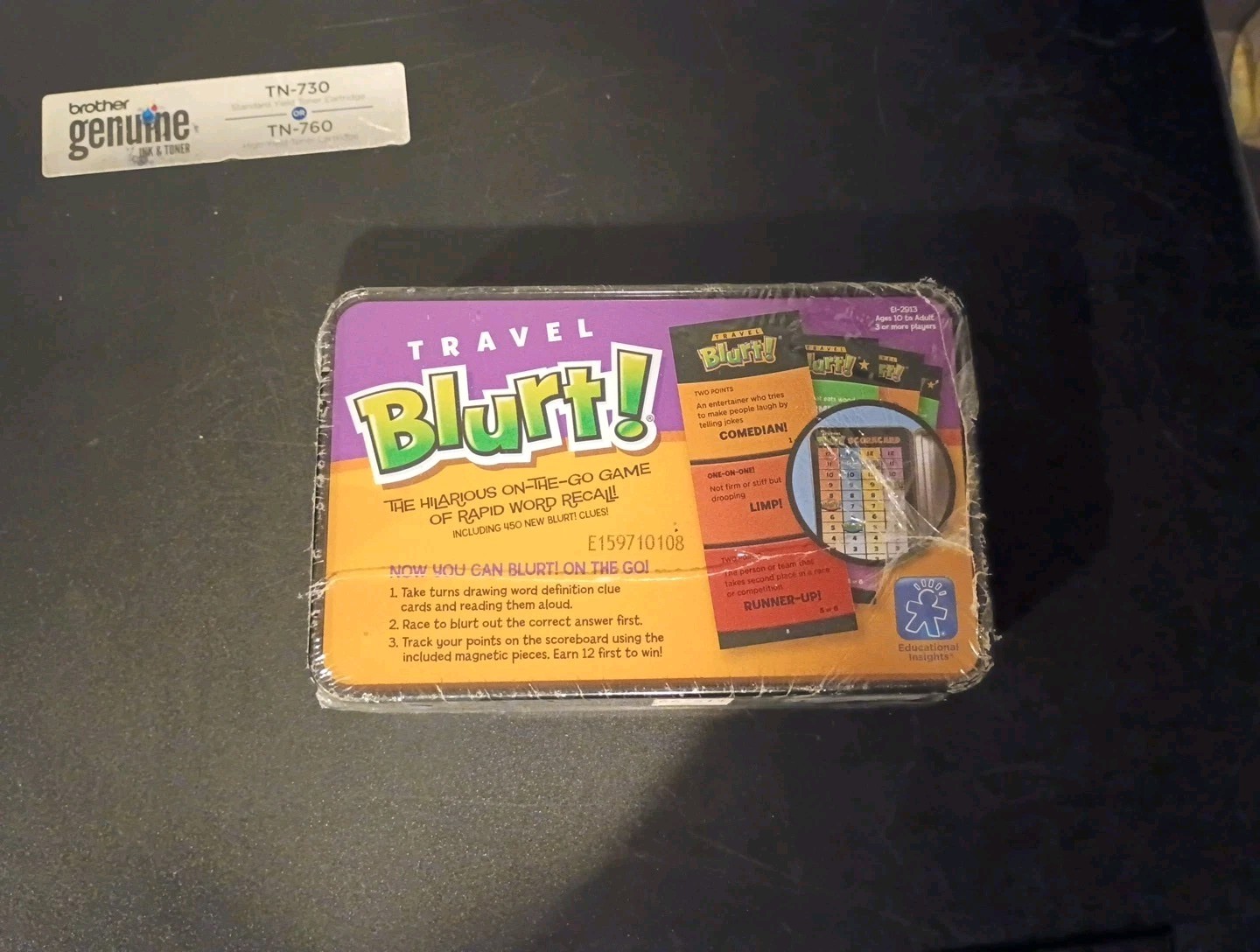 Travel BLURT! The Hilarious On-The-Go Game of Rapid Word Recall NEW SEALED