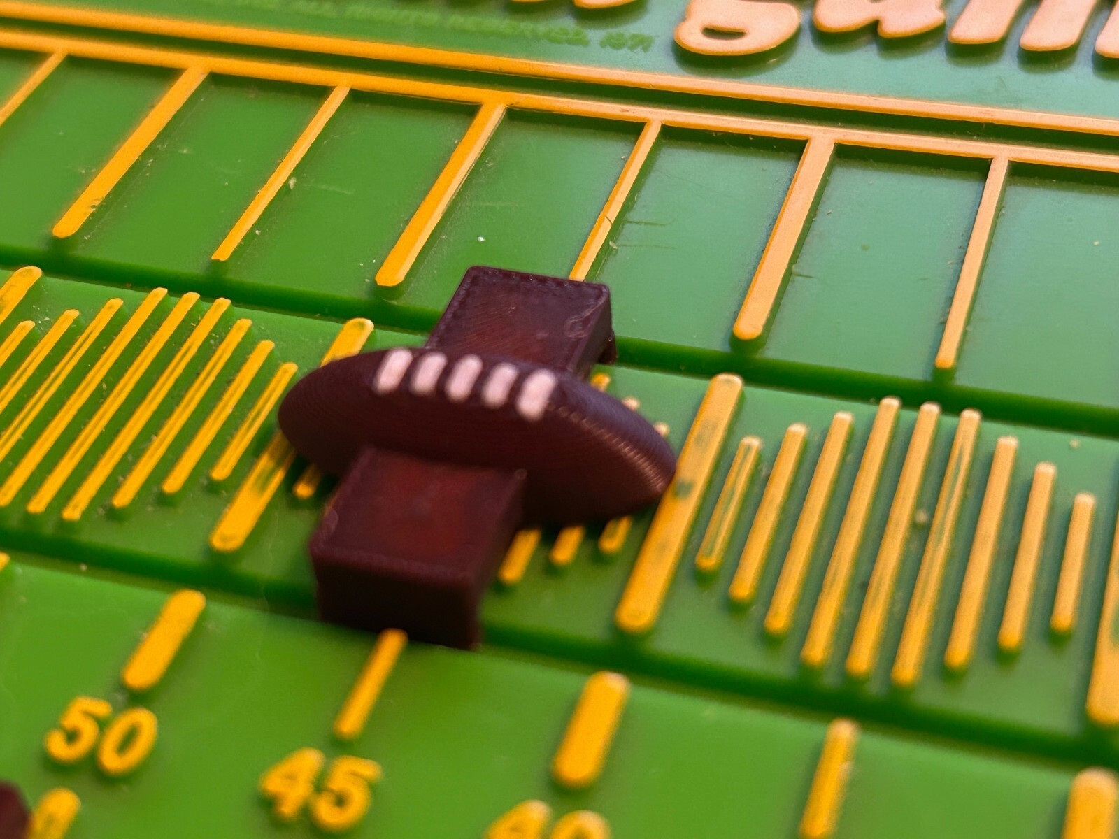 NEW VERSION! Paydirt/Bowl Bound Game Pieces (football/yardage markers only)