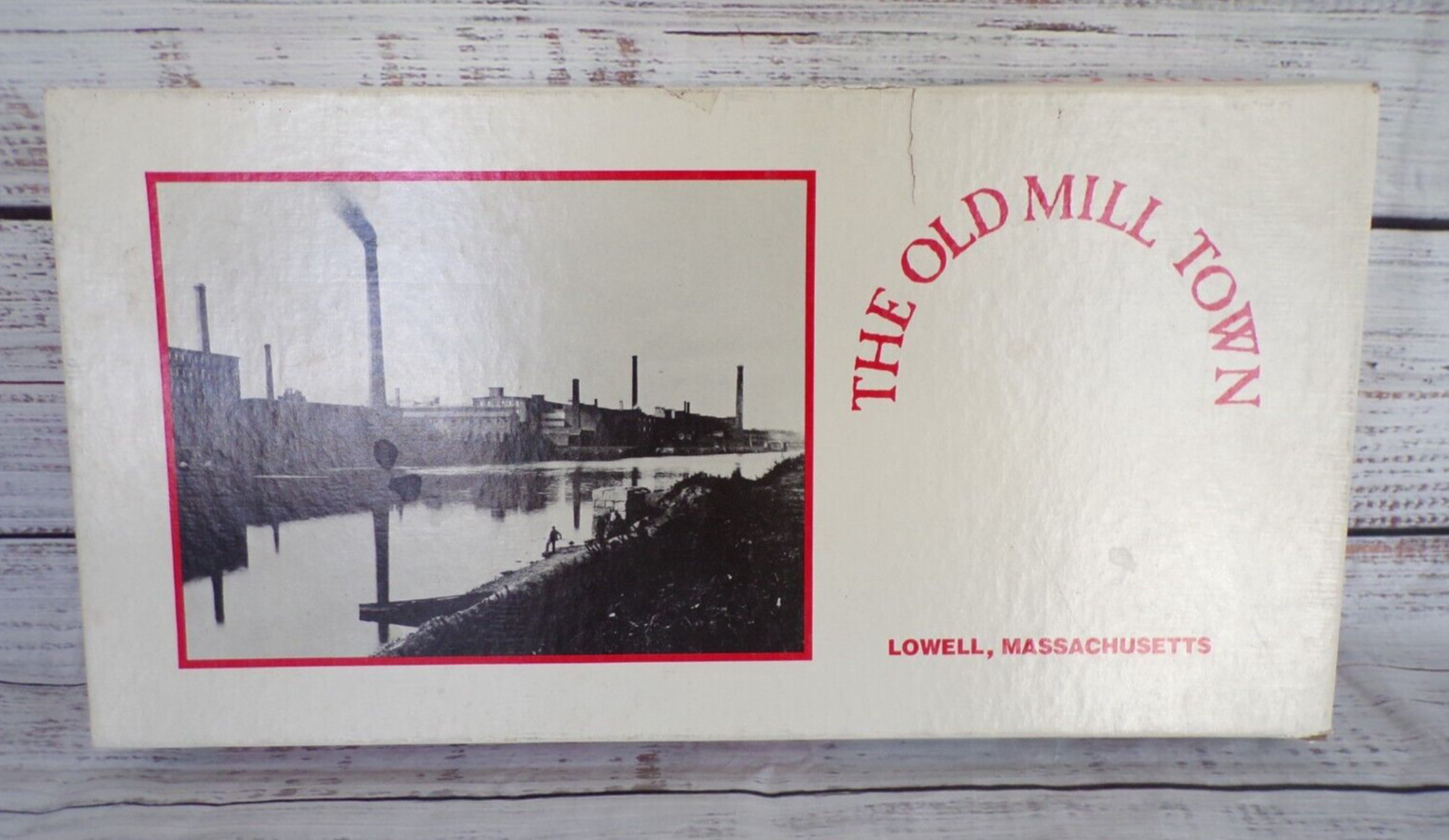 Vintage 1981 The Old Mill Town Board Game Lowell Massachusetts ~ Never Played!