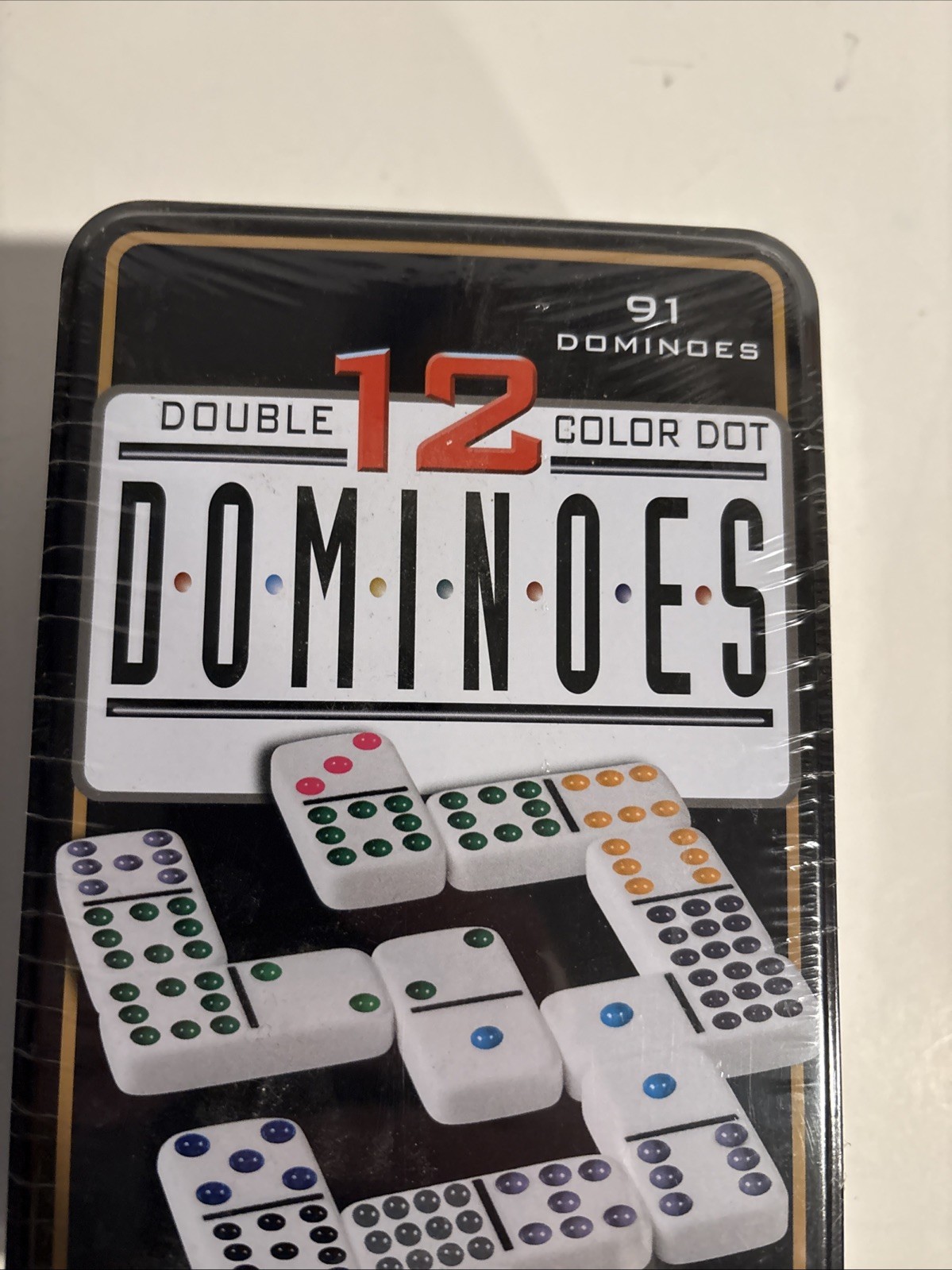 DOMINOES DOUBLE TWELVE 91 COLOR DOT DOMINOES – New Sealed