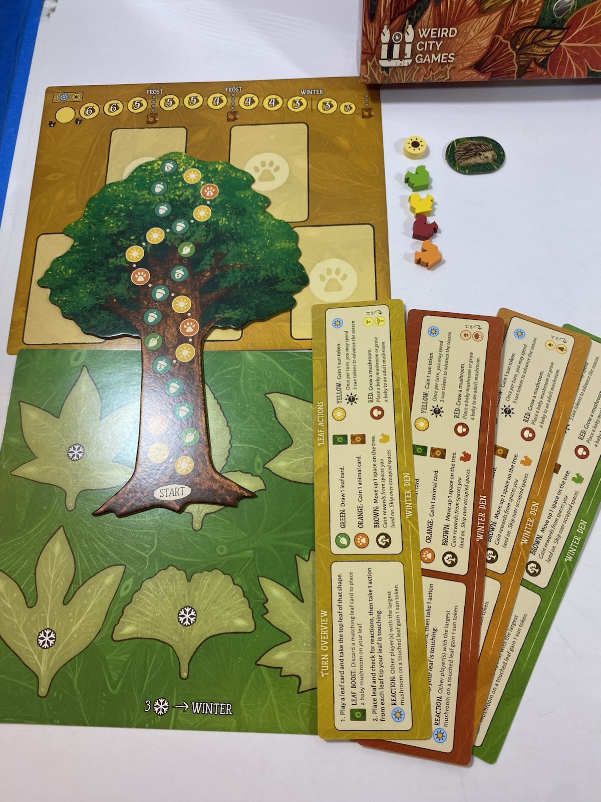 LEAF: Nature Themed Strategy/ Family Game, Weird City Games 2023. Complete
