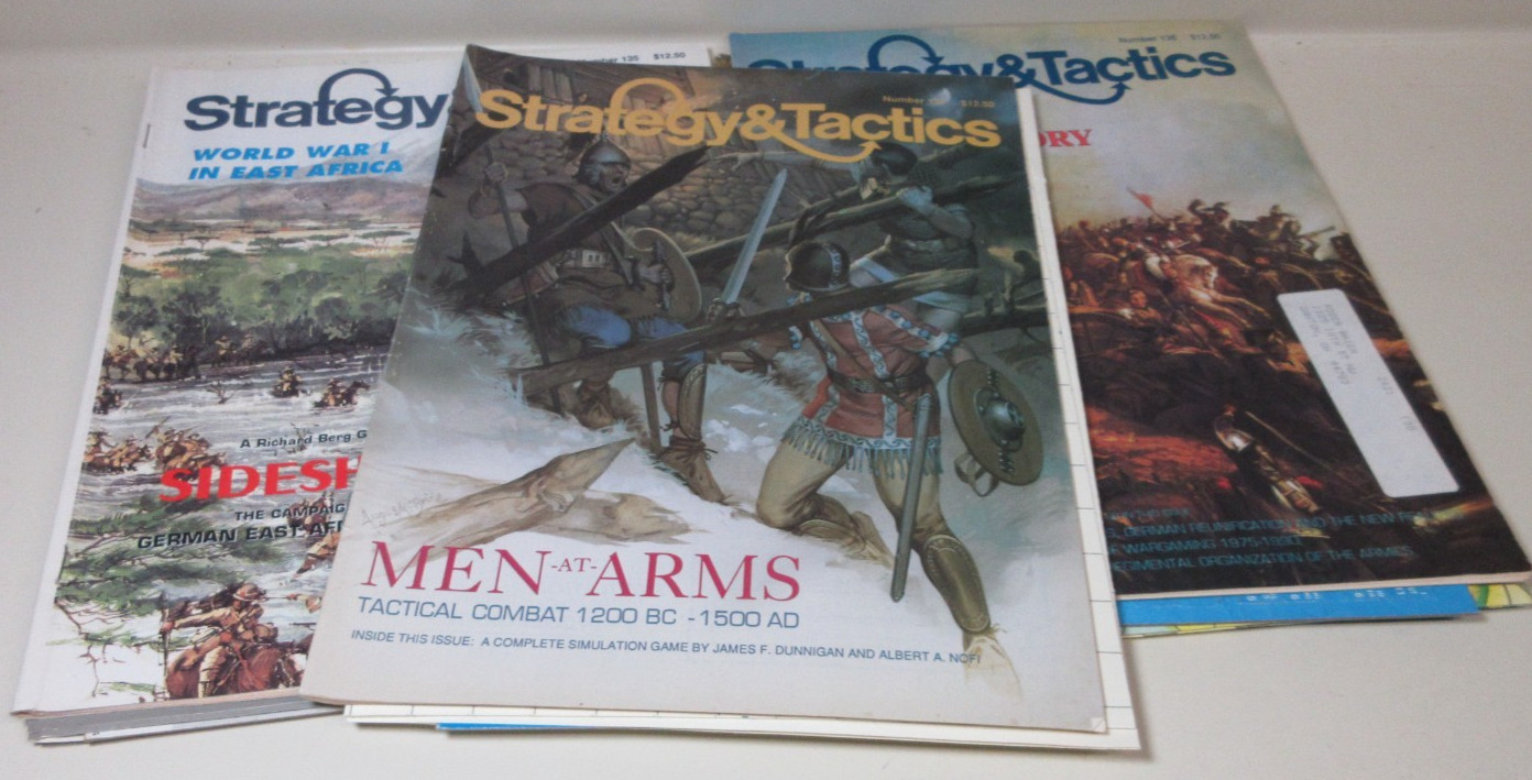 LOT OF Strategy & Tactics Decision Magazine War games #135 136 137 UNPUNCHED