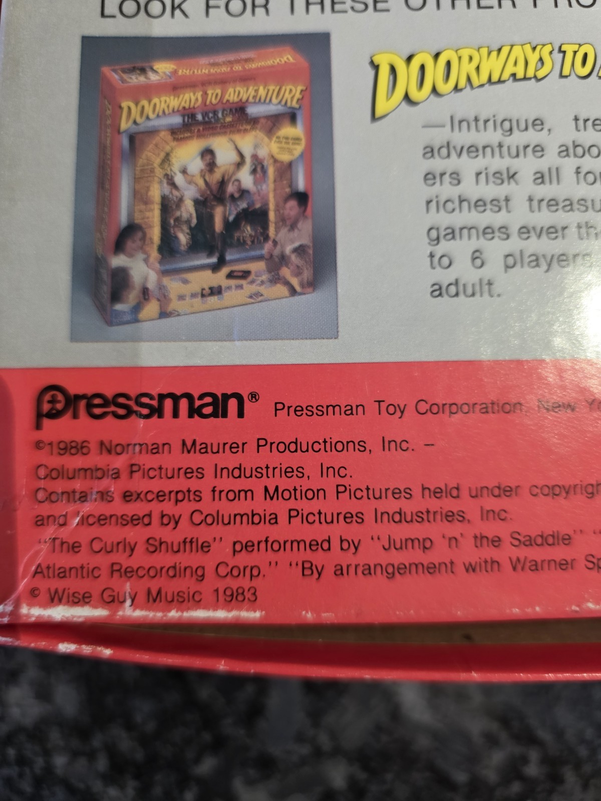 1986 “The Three Stooges” VCR Game Pressman Edition 100% Complete EUC
