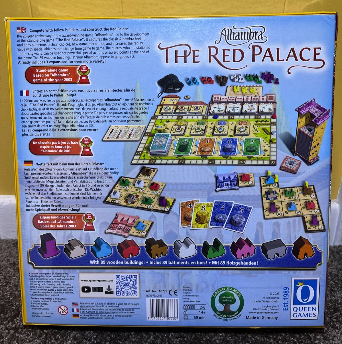 Queen Games Alhambra: The Red Palace Board Game – Brand New, NIS