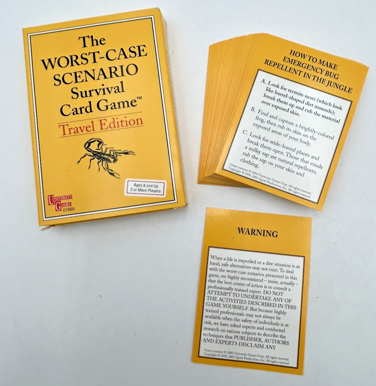 The Worst Case Scenario Survival Card Game Travel Edition