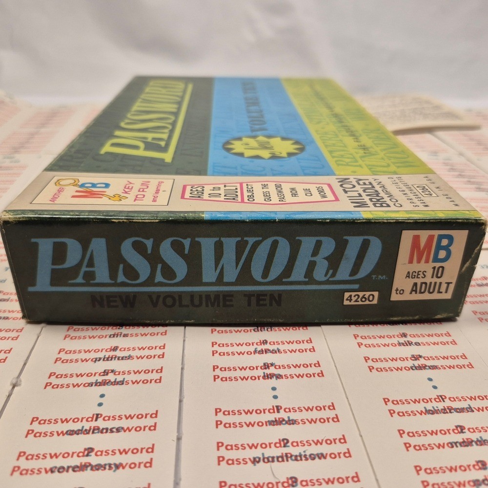 Vintage 1970s Milton Bradley Password Volume Ten Word Association Game MB 4260