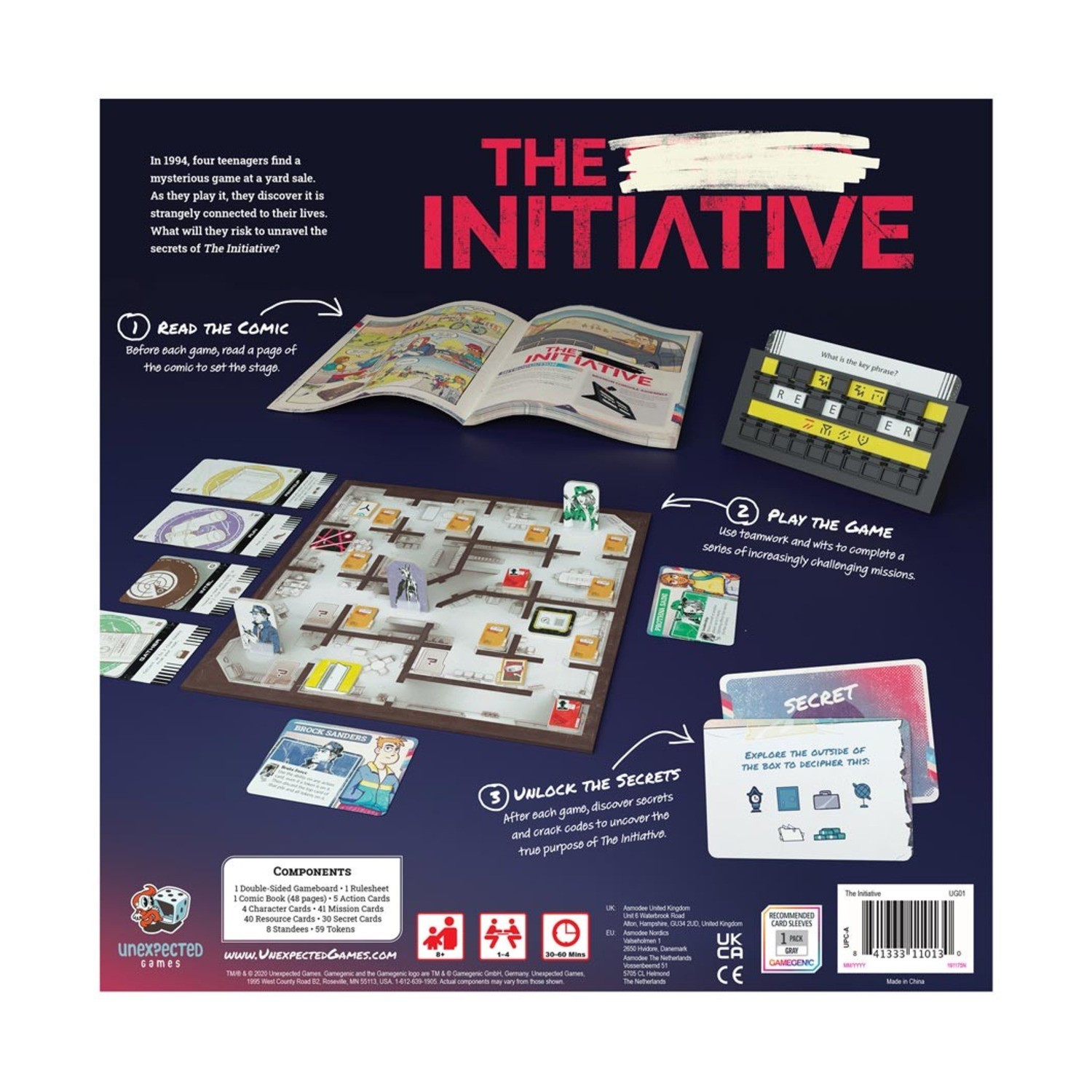 Unexpected Games Board Game Initiative Box VG+/NM