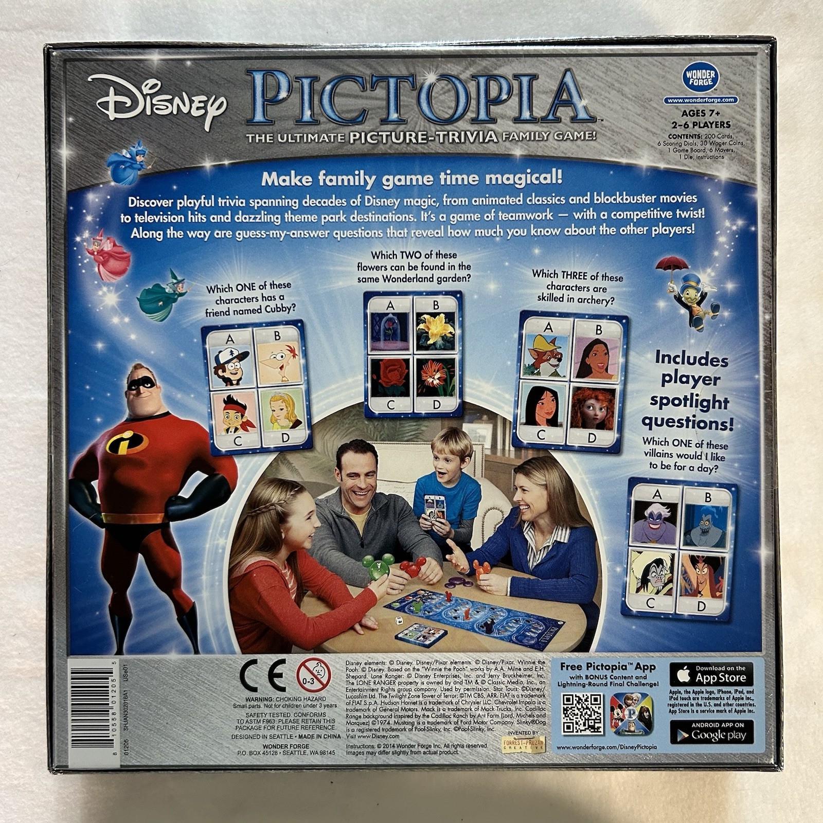DISNEY Edition PICTOPIA Ultimate Picture-Trivia Family Game Wonder Forge SEALED