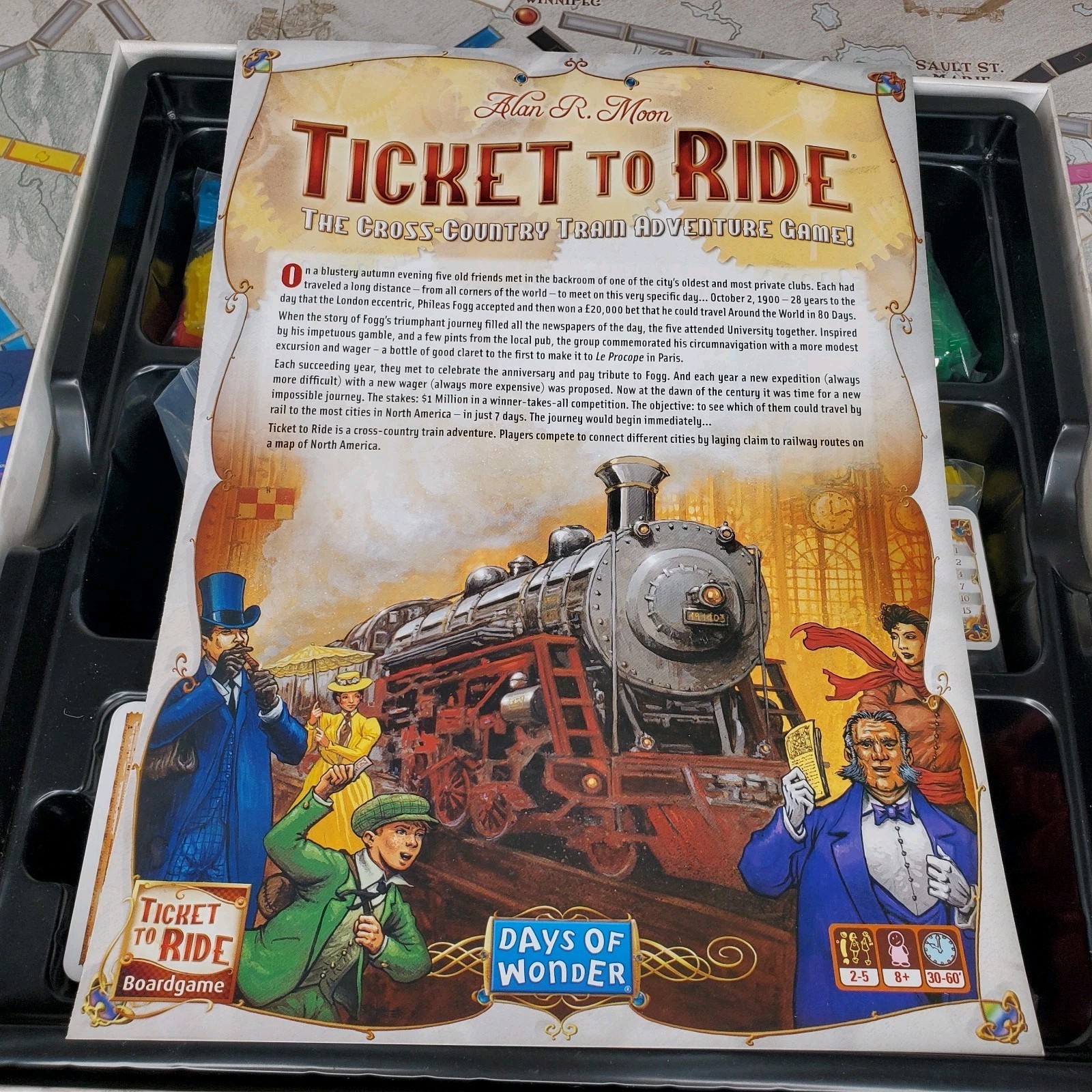 Ticket to Ride COMPLETE Days of Wonder 2016 Trains America US Great Condition