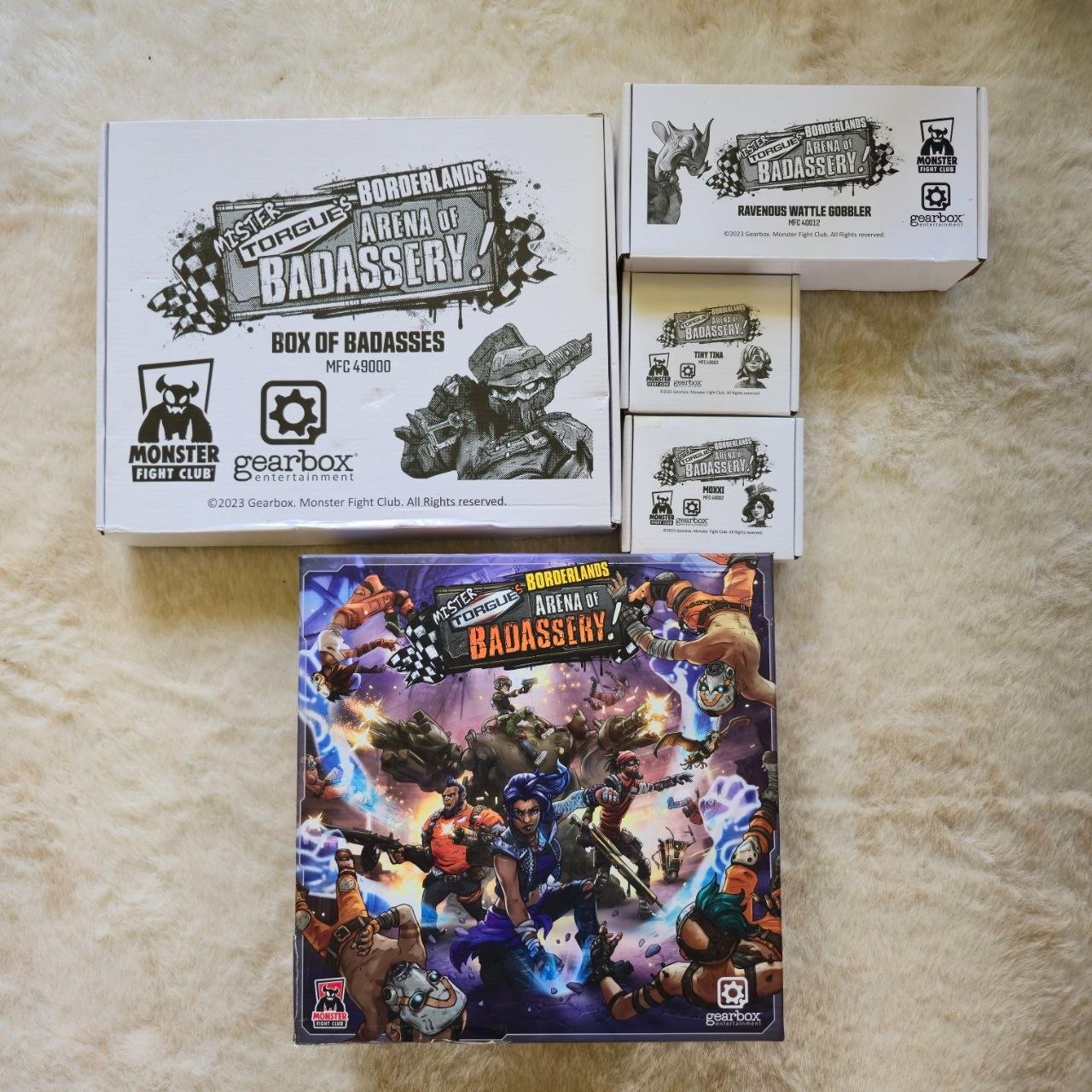 Borderlands: Mister Torgue’s Arena of Badassery Board Game PLUS EXPANSIONS