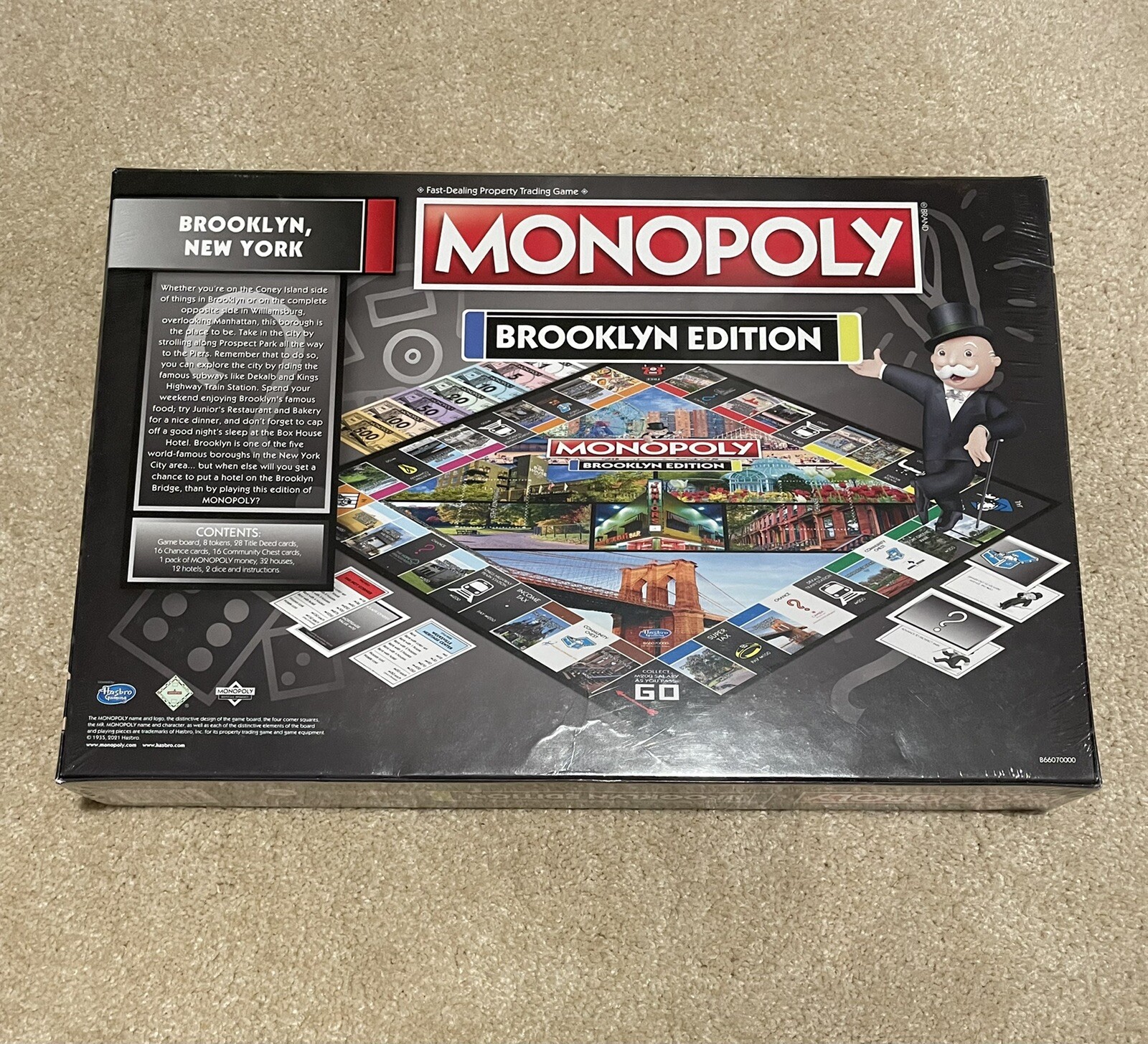 NEW SEALED Monopoly Brooklyn Edition Hasbro Top Trumps Made In USA Board Game