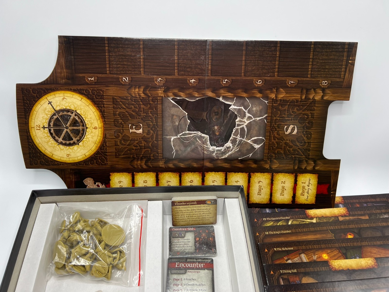 UNPUNCHED UNPLAYED MICE & MYSTICS FANTASY BOARD GAME PLAID HAT JERRY HAWTHORNE