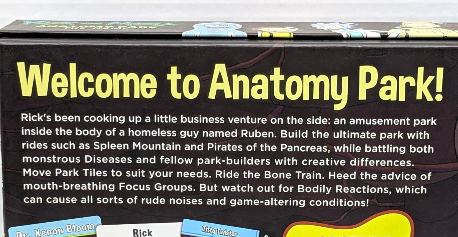 Rick and Morty Anatomy Park The Game Cryptozoic Entertainment Adult Swim 2017