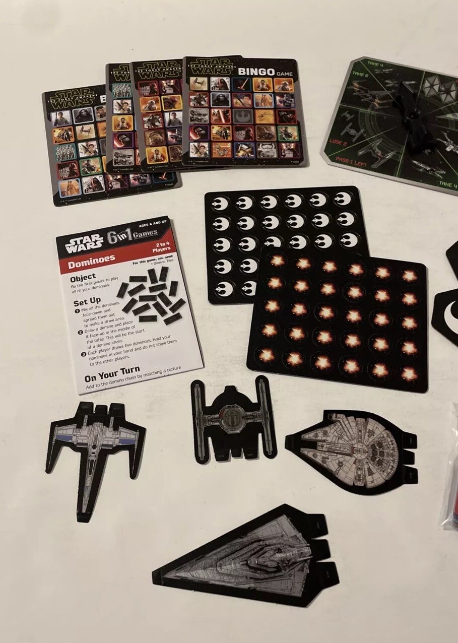 Star Wars 6 in 1 Games Dice by Wonder Forge – 2015 Edition – Complete!