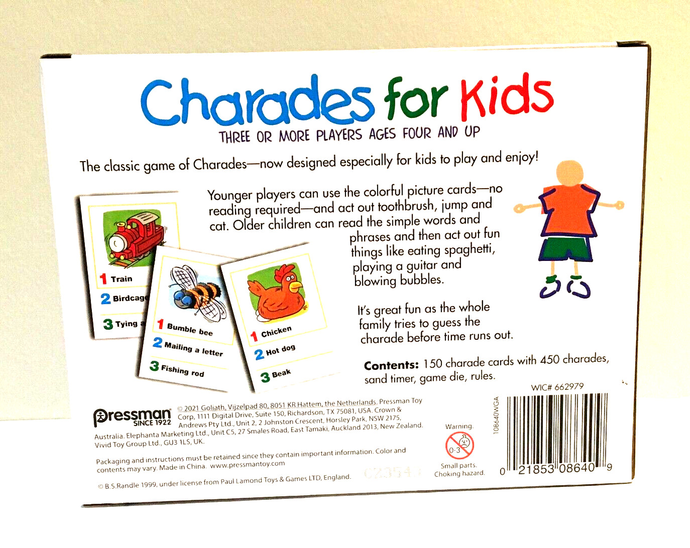 Charades for Kids Family Fun Acting Game Ages 4+ No Reading Award Winning