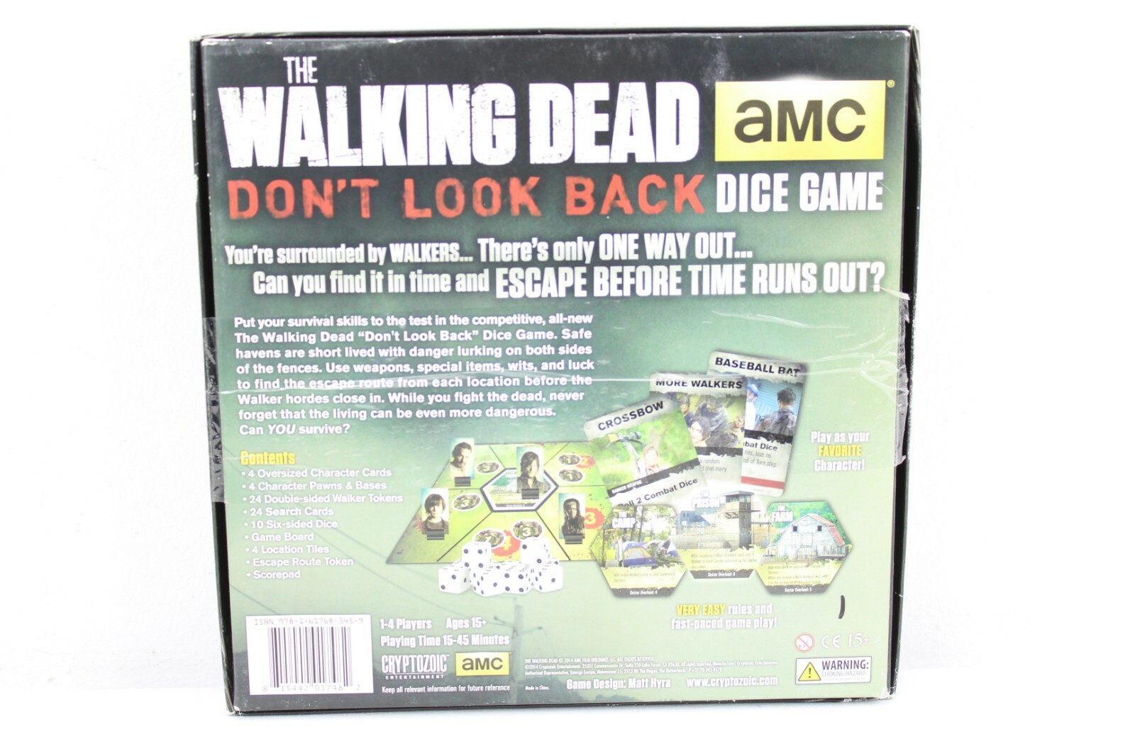 The Walking Dead: Don’t Look Back Dice Game Complete Cryptozoic Entertainment
