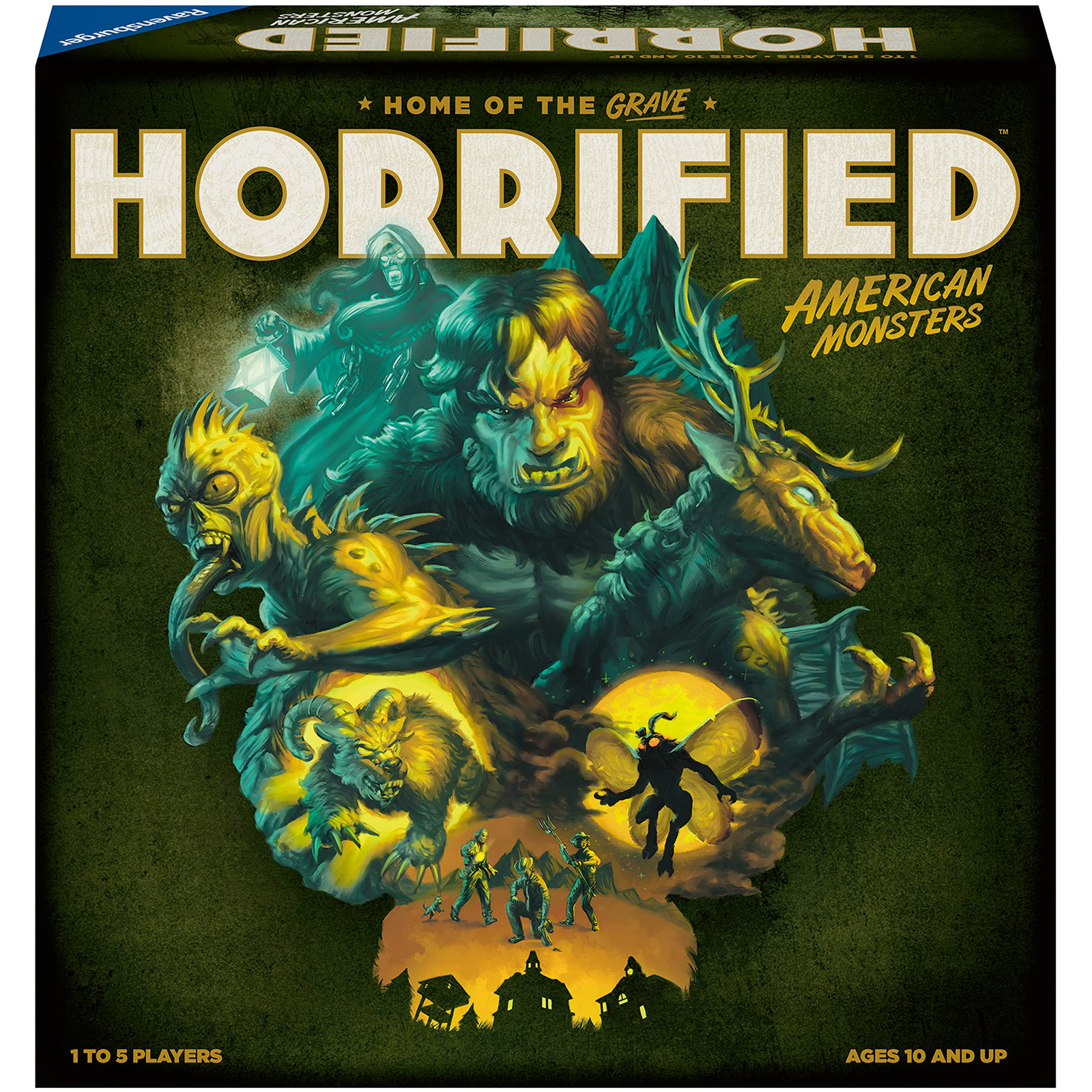Horrified American Monsters Board Game Cryptids Strategy Family Fun 10 and Up
