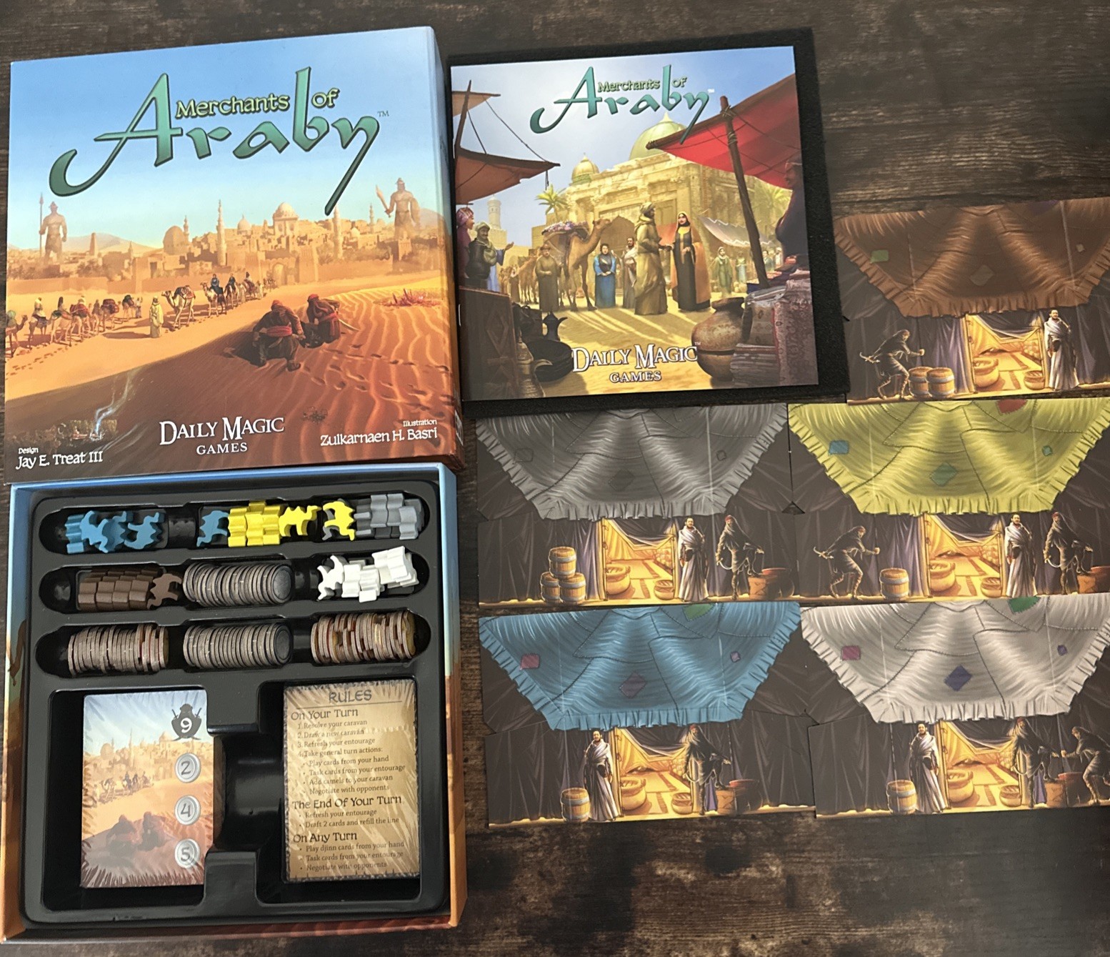 Merchants of Araby Board Game by Daily Magic Games NEW Open Bx 2016