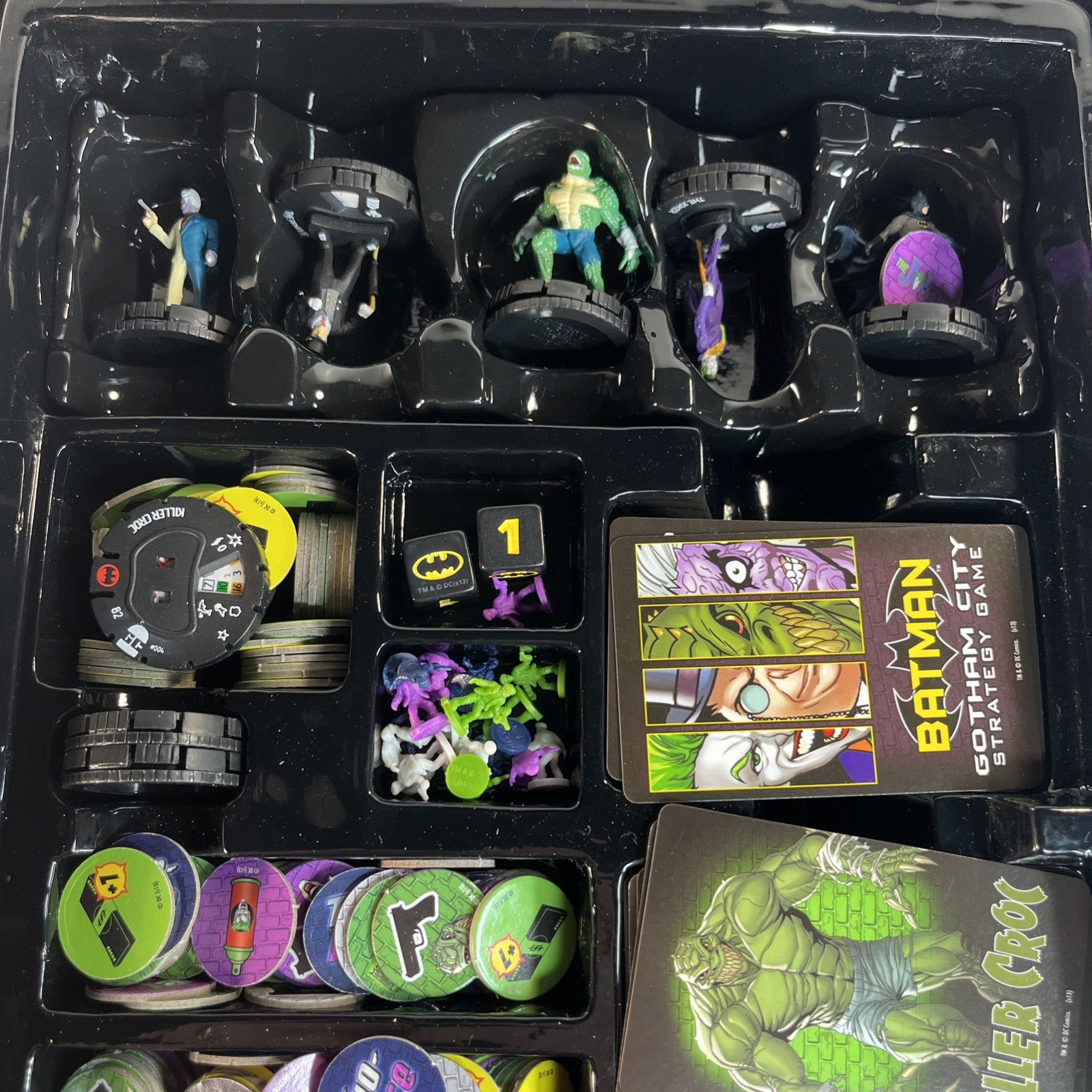 HeroClix DC – Batman Gotham City Strategy Board Game Wizkids 100% Complete