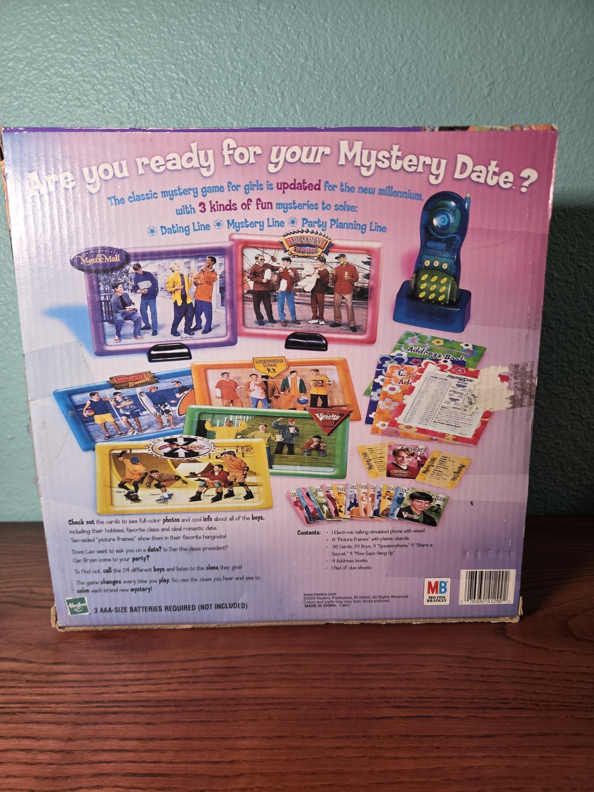 Mystery Date Electronic Talking Phone Game 2000 Missing One Card Holder