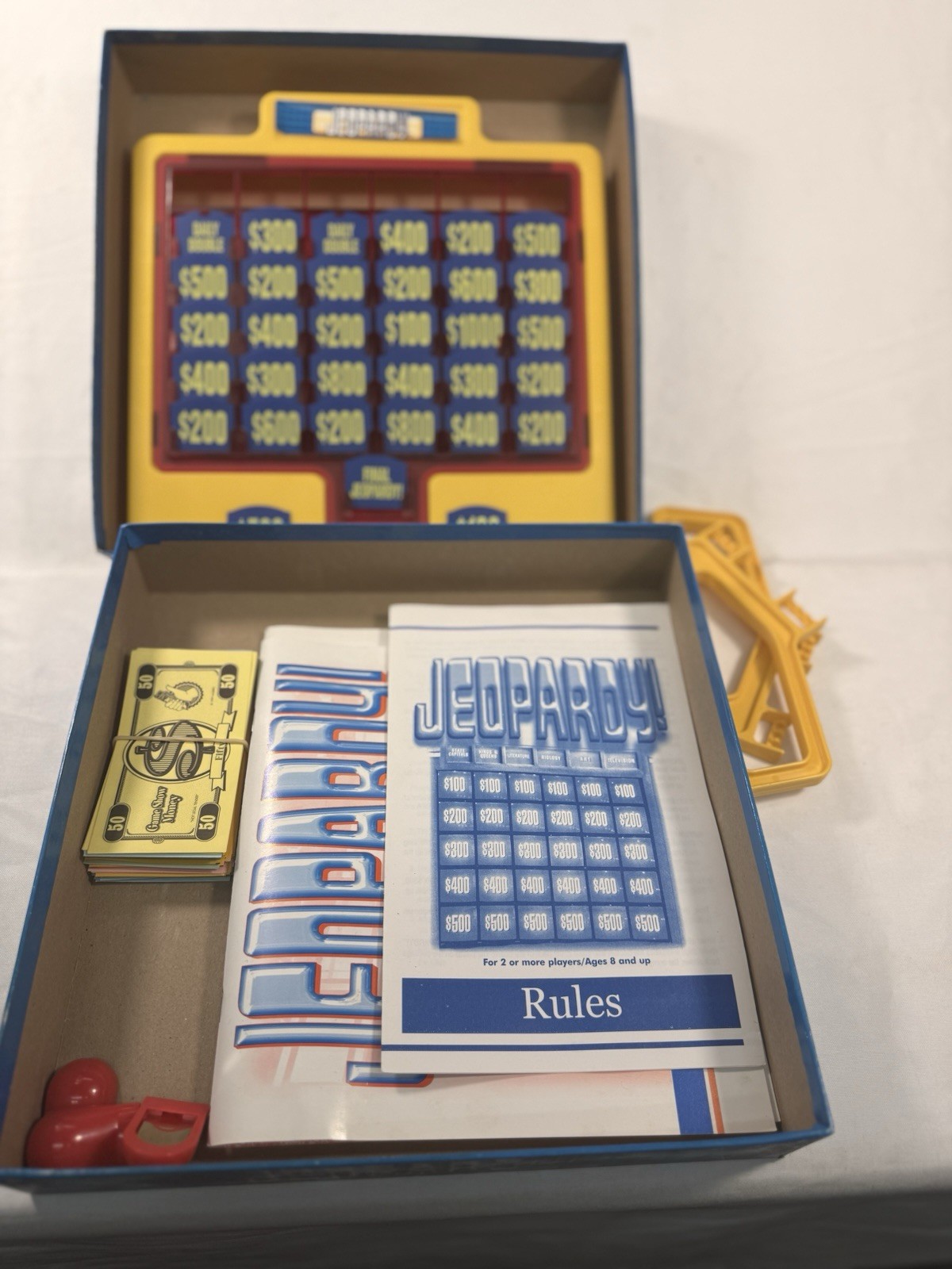 Vintage 1999 JEOPARDY Board Game Parker Brothers Hasbro Trivia COMPLETE