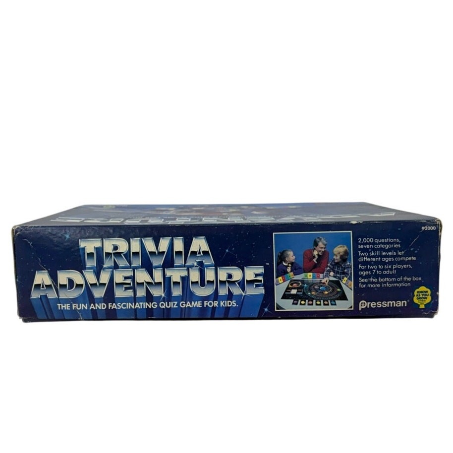 Pressman Trivia Adventure Board Game Complete