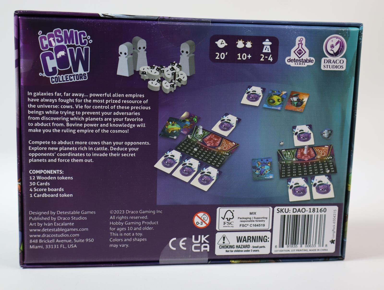 Cosmic Cow Boardgame KS Ed – English version by Draco Games SEALED