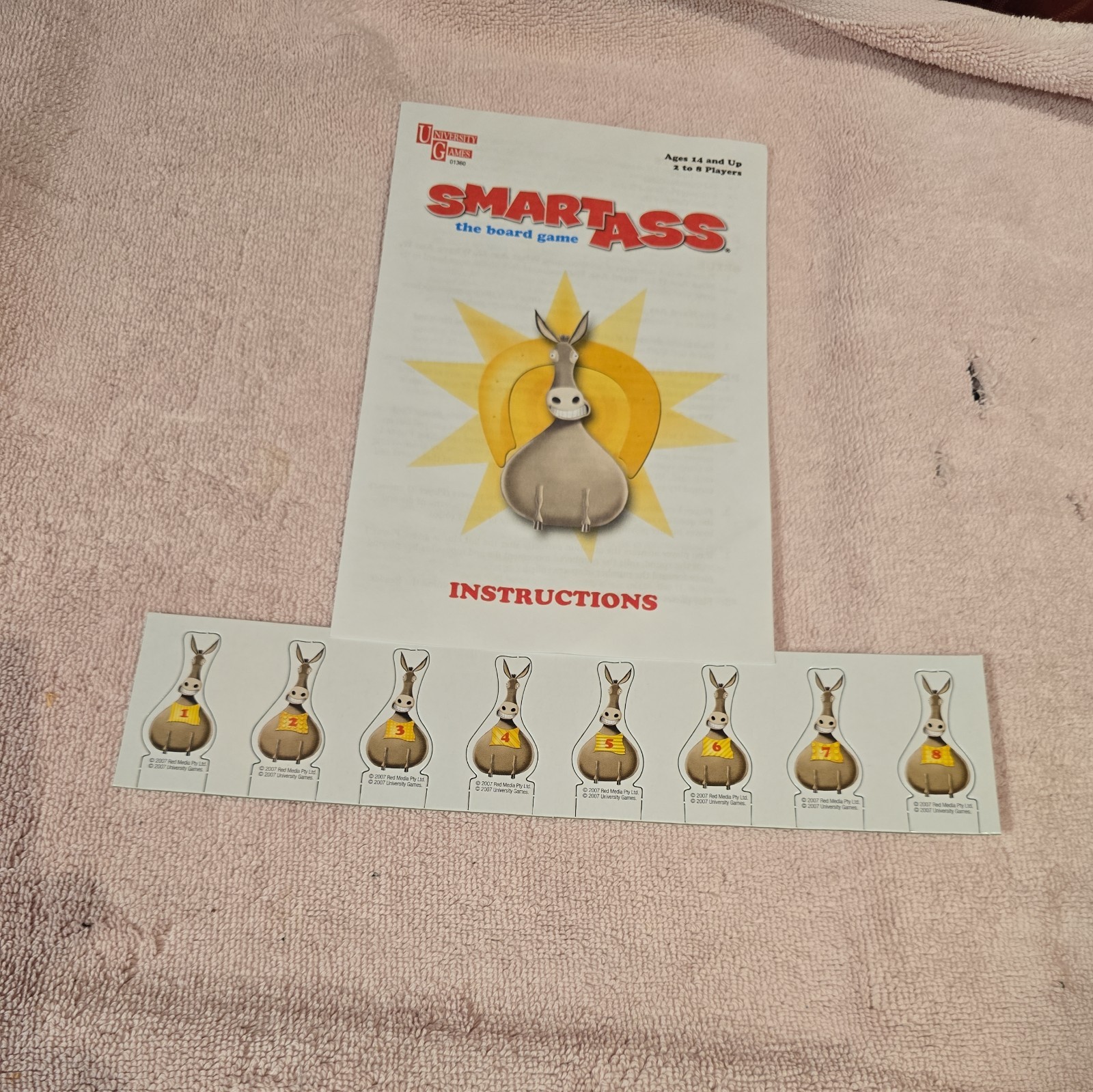 2007 Smart Ass The Board Game, The Ultimate Trivia Game by University Games