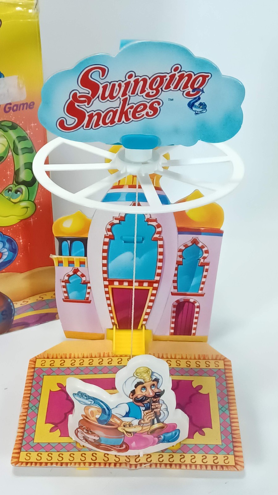 SWINGING SNAKES 1993 Vintage Parker Brothers Board Game (1 Red Snake Missing +)