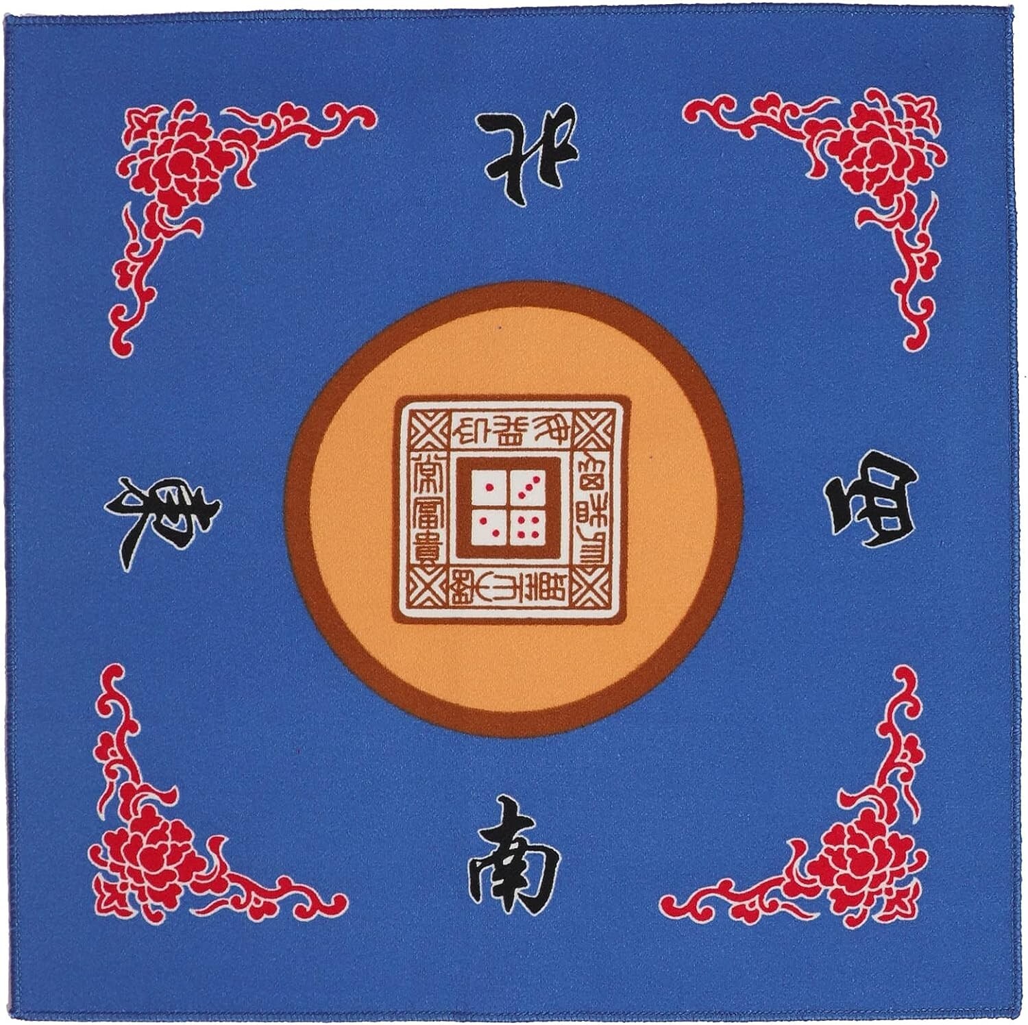 Mahjong Table Mat – Blue, Anti Slip, Noise Reduction, Portable – 31.5 inches