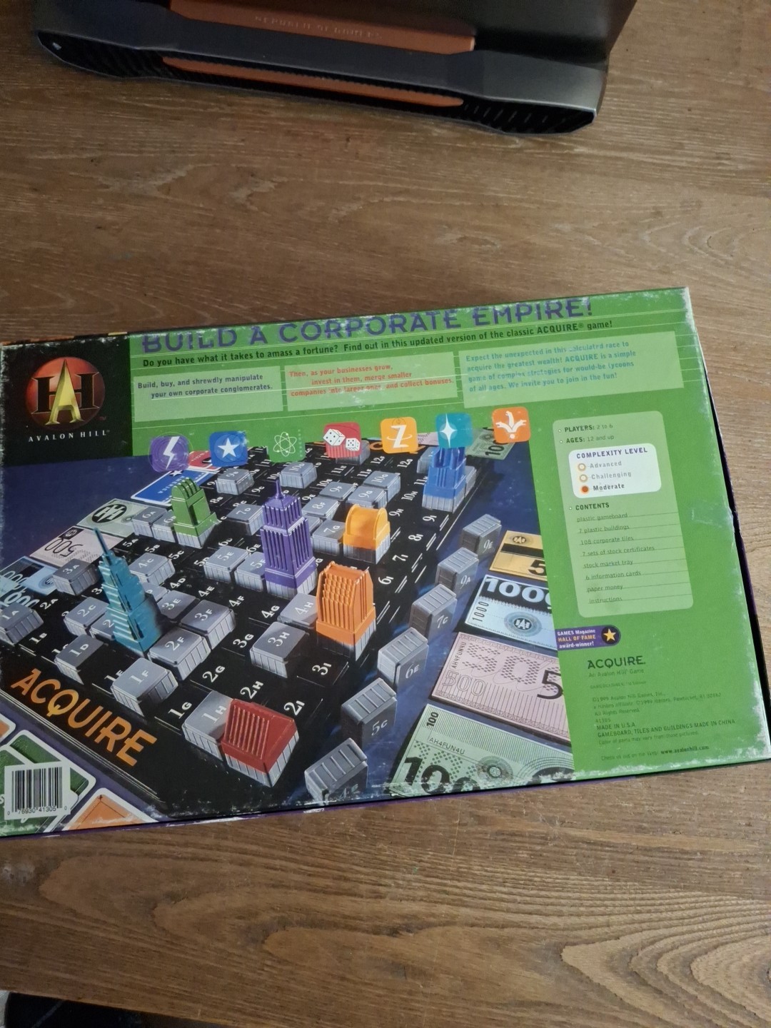 ACQUIRE Board Game Of Corporate Acquisitions – 100% Complete – 1999 Avalon Hill