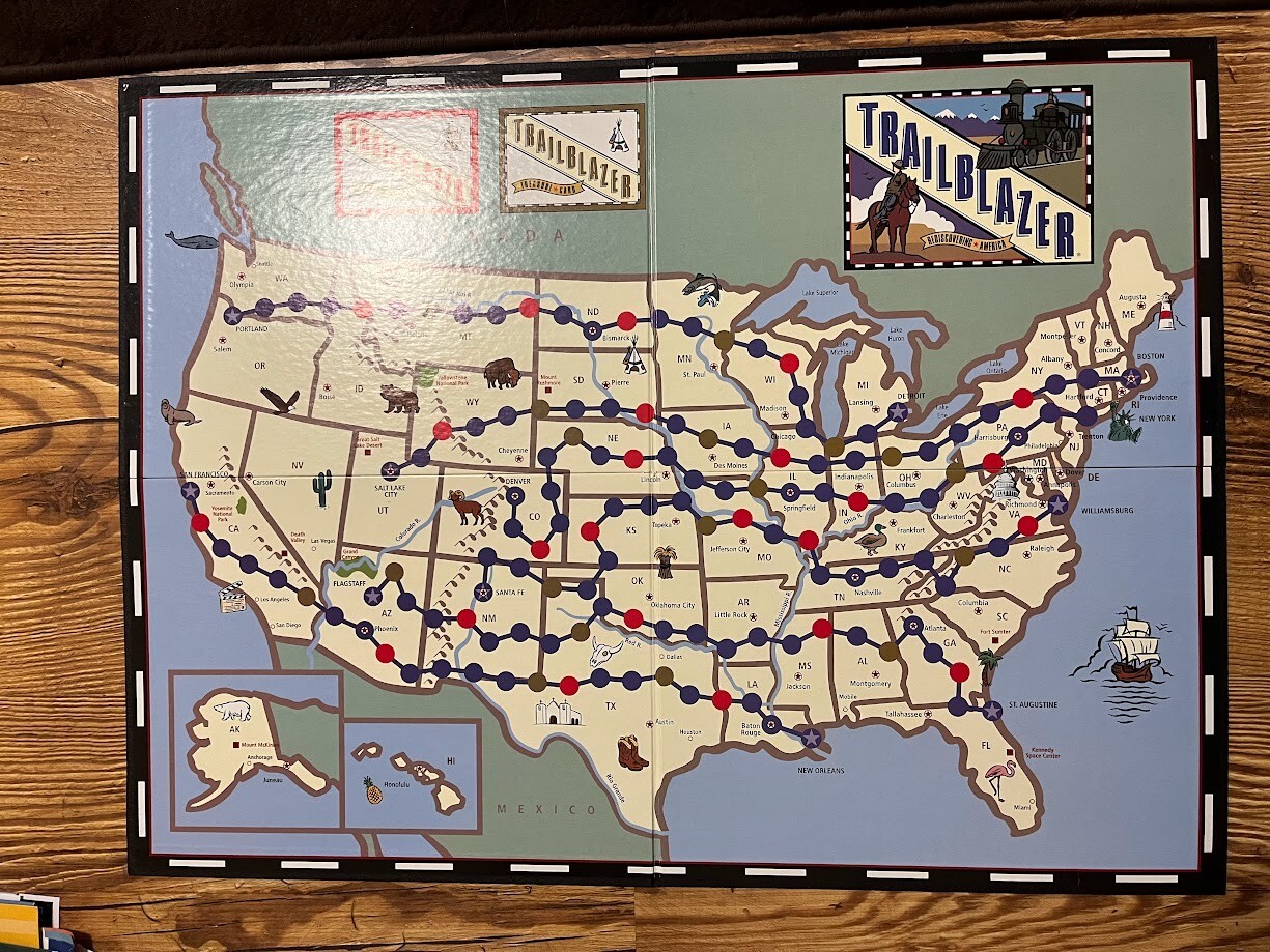 Trailblazer Trivia Board Game, Aristoplay, 2004