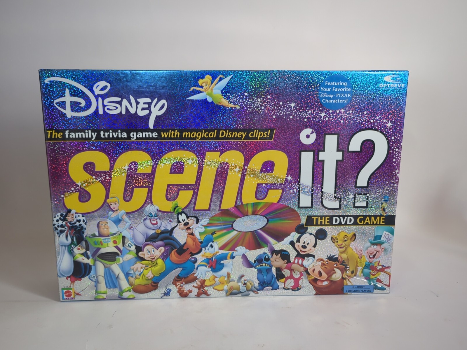 Disney Scene It? Family Trivia DVD Board Game 2004 75% Complete