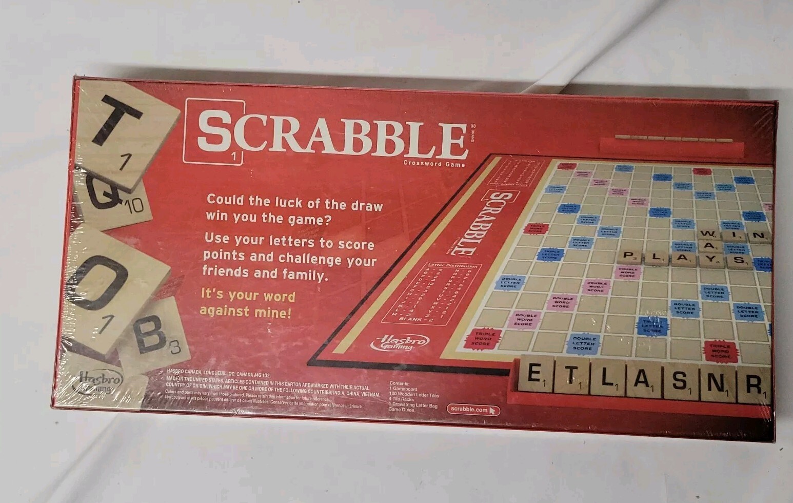 Scrabble Crossword board Game 2013 brand new sealed every letter counts fun! XYZ