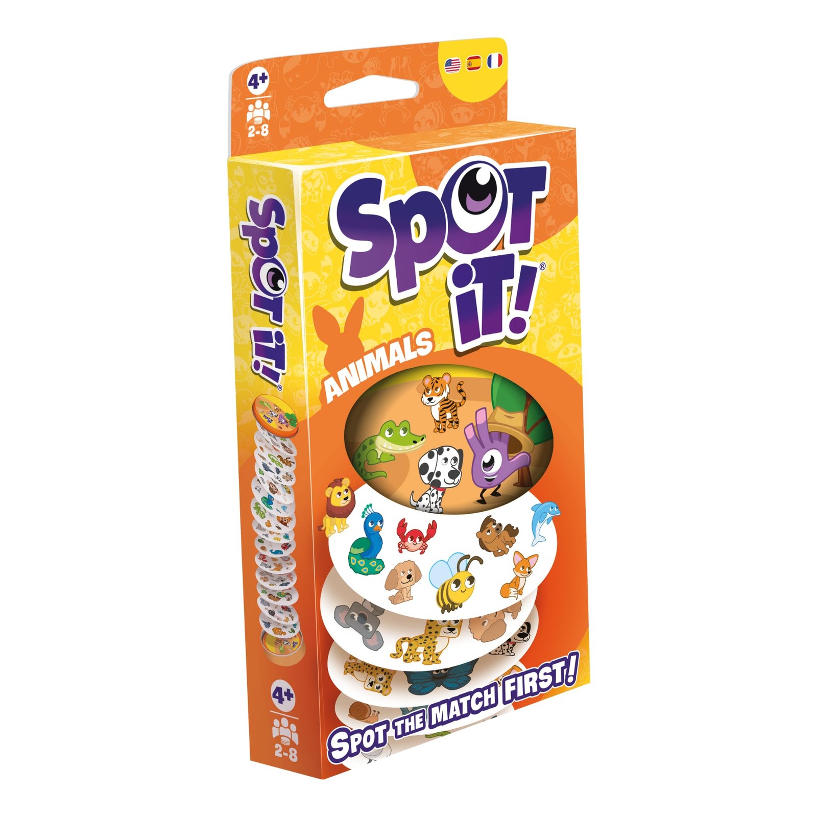 Animal Themed Card Game Spot It Fast Paced Fun For 2 To 8 Players Eco Friendly