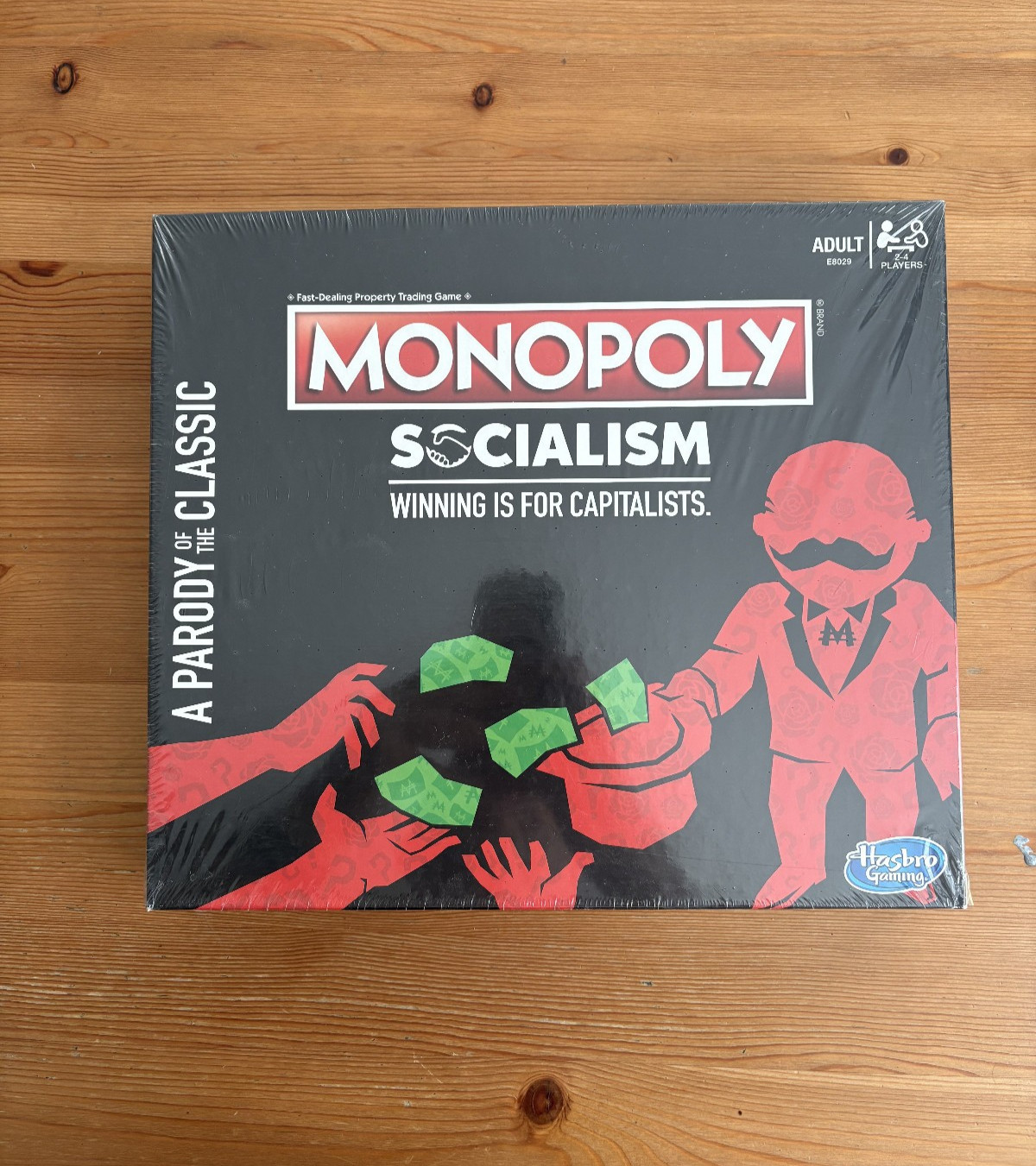 Monopoly Socialism Board Game Hasbro E8029 NEW Factory Sealed Adult Parody