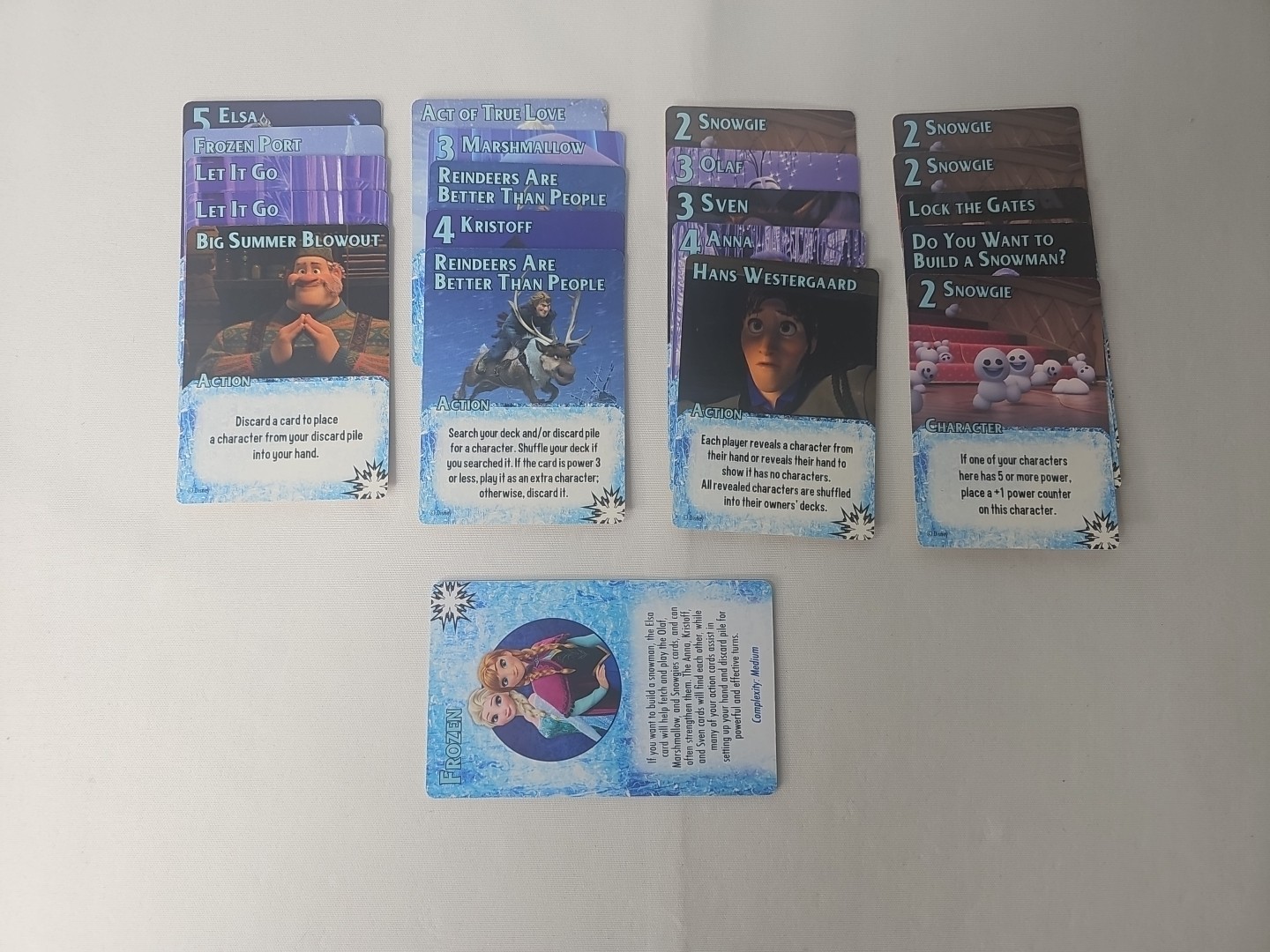 Smash Up DISNEY Frozen Faction Pack – Alderac Entertainment REPLACEMENT SET