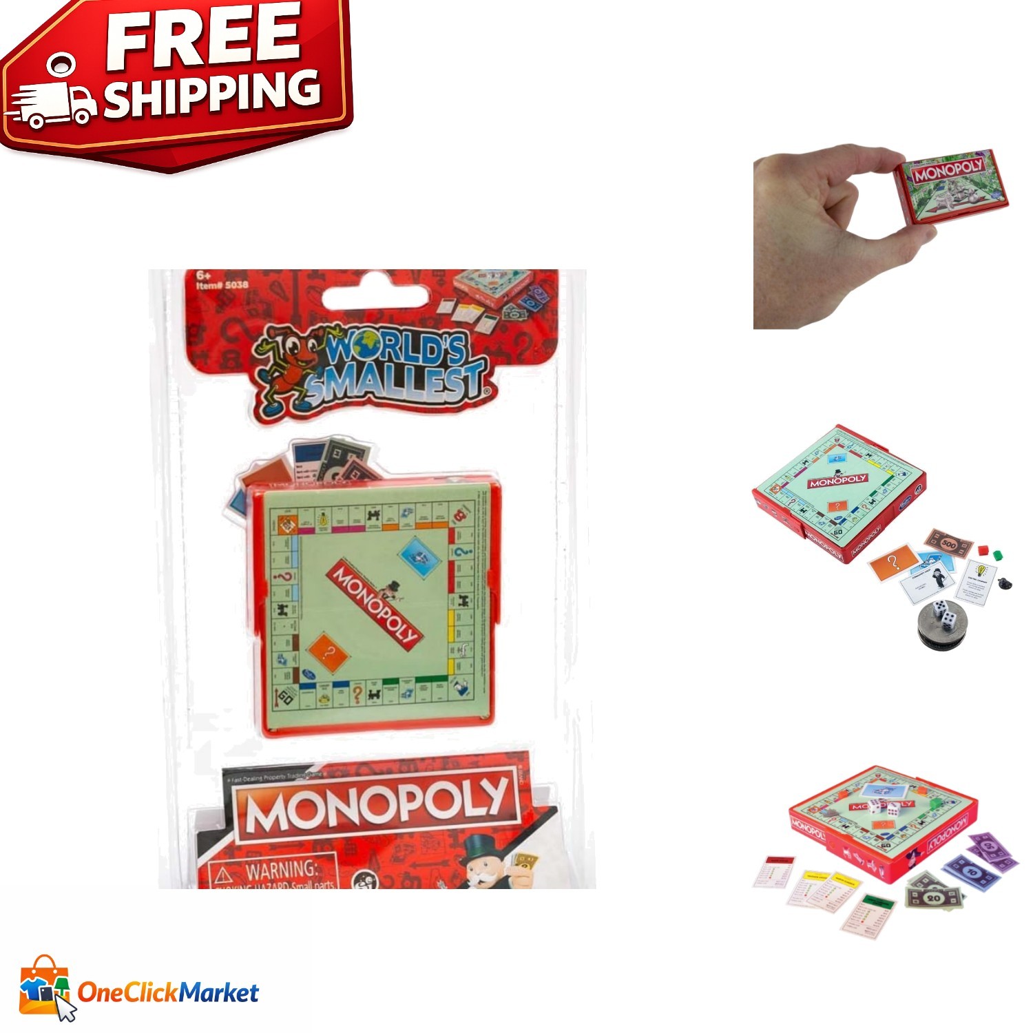 Travel-Friendly Monopoly Set for 2 Players – Complete with All Game Components