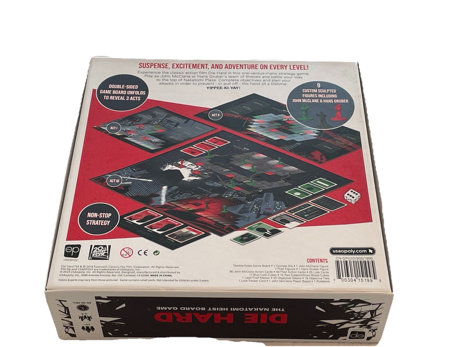 Die Hard Nakatomi Heist Strategy Board Game 2019 New Open Box