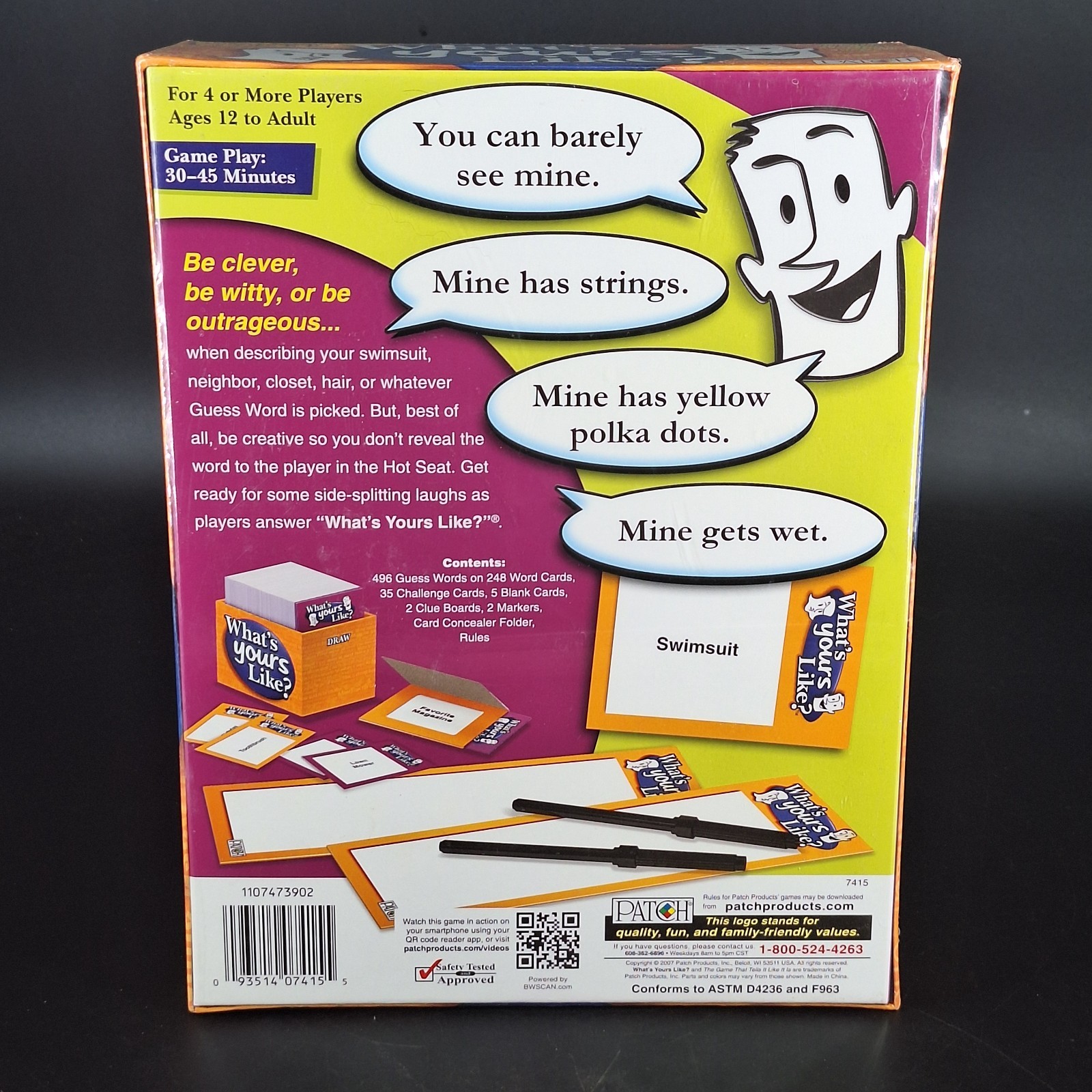 What’s Yours Like? Party Game by Patch Ages 12+ 4+ Players Fun Adult Board