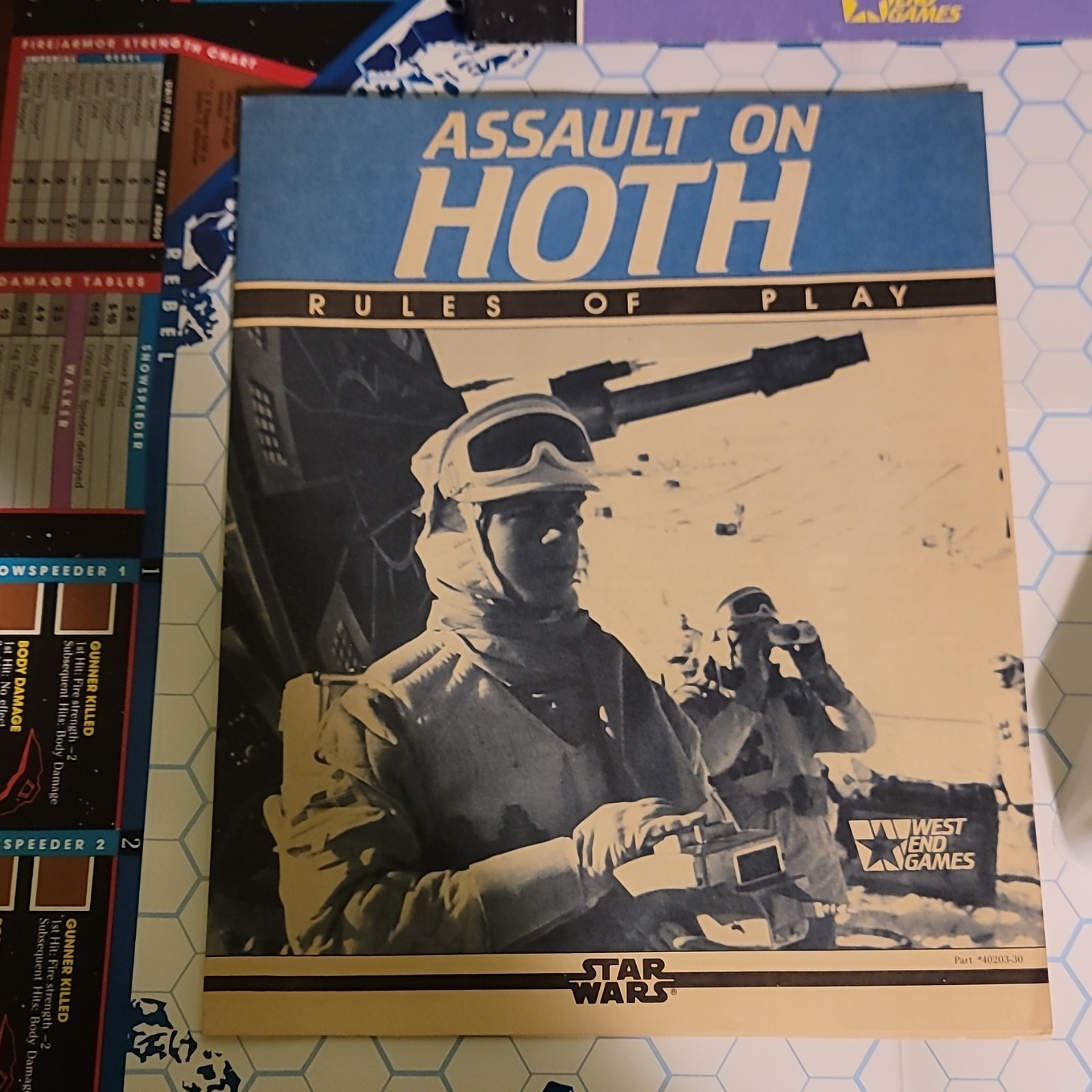 West End Games Star Wars Star Warriors & Assault on Hoth RARELY PLAYED