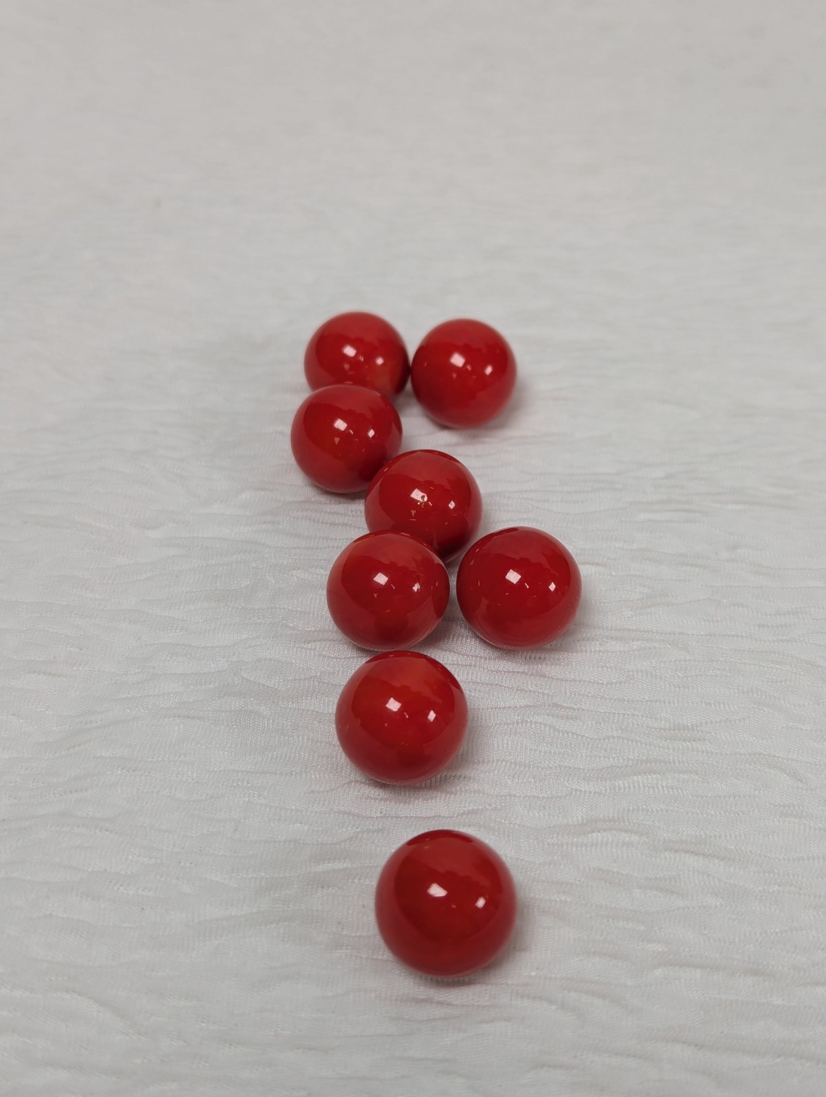 Red Solid Glass Marbles – 14mm +/- 7.5 Pounds